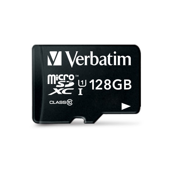 Verbatim Micro-SDXC-Karte – 128 GB, microSDXC, Klasse 10 (bis 90/10 MB/s, inkl. SD-Adapter)
