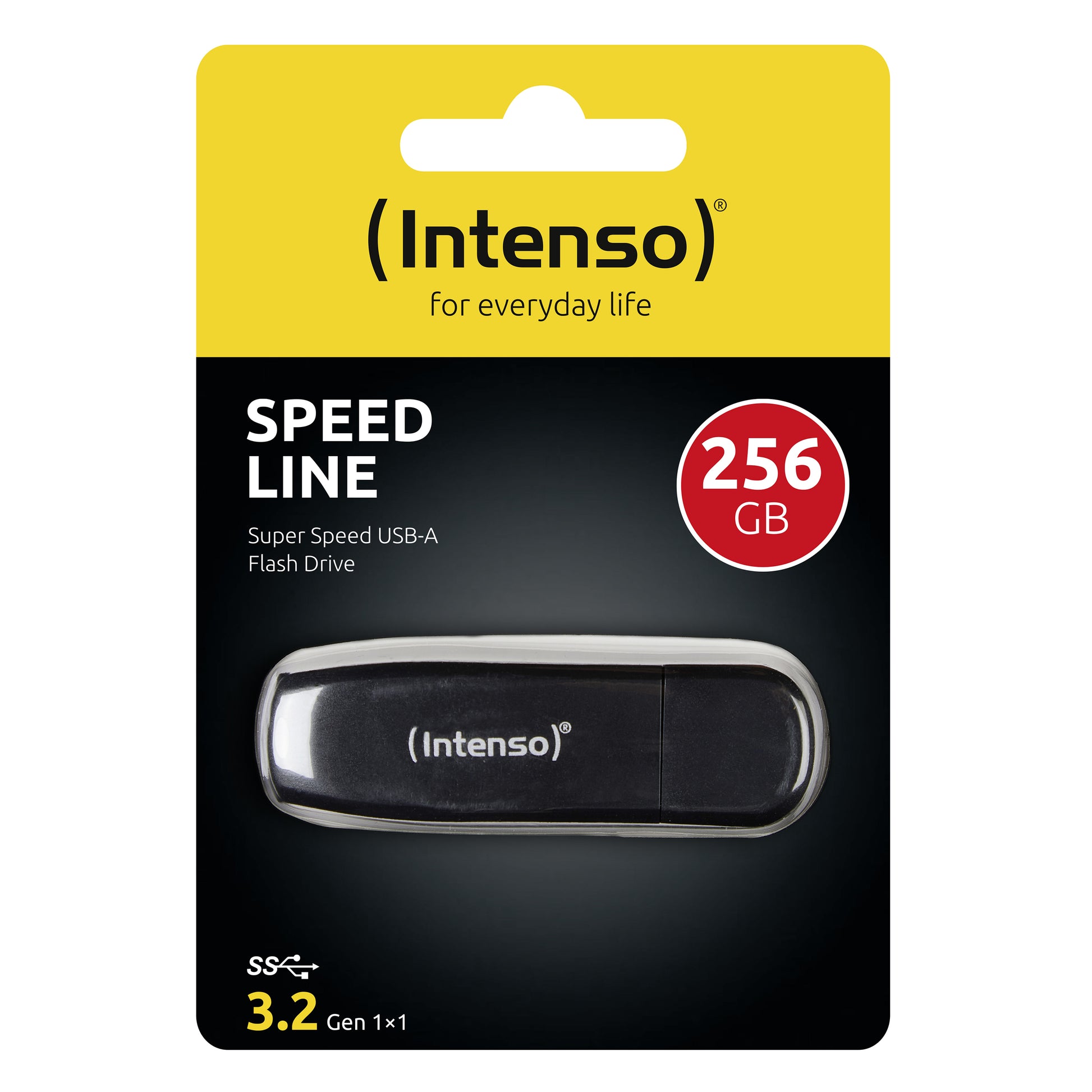 Intenso Speed Line – 256 GB, USB 3.2 Gen 1 Typ-A, 70 MB/s, für Windows, MacOS, Linux