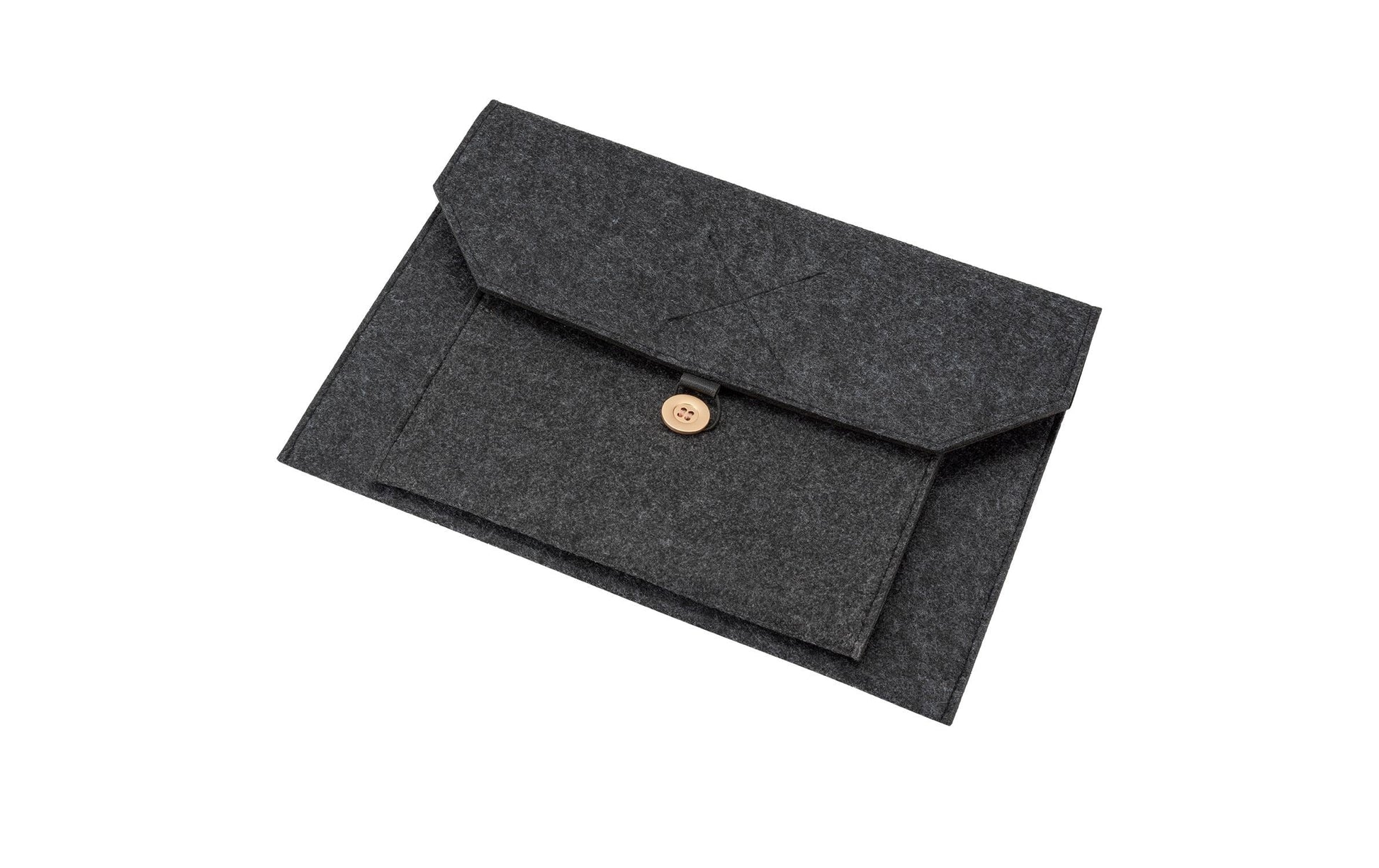 4smarts Notebook-Tasche bis 13" – 2 Fächer – Dunkelgrau