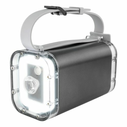 Ansmann Powerbank 40000 mAh, PD 100 W, 2× USB-C, 2× USB-A, LED Lampe, IP67, TFT-LCD, Silber