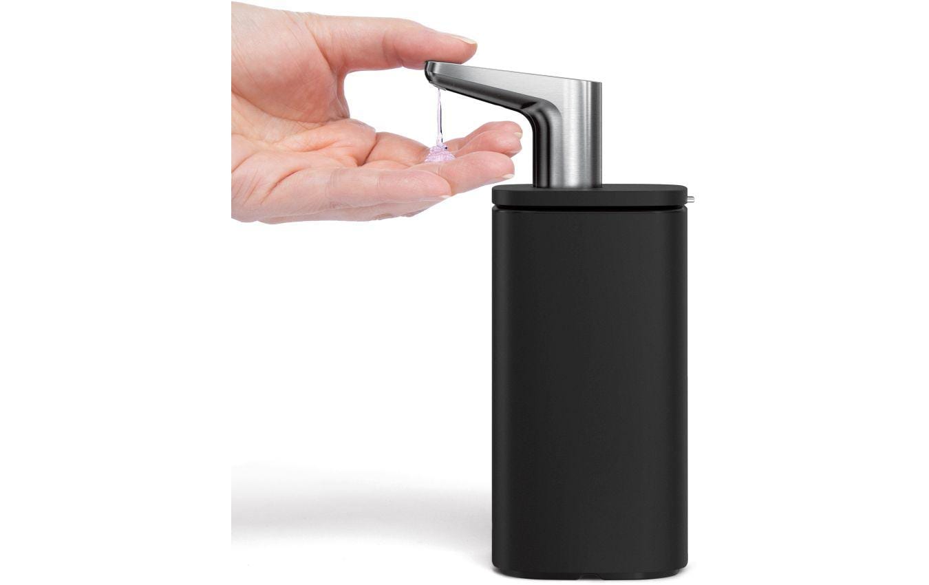 Simplehuman KT1192 Seifenspender – Edelstahl, Schwarz, 295 ml