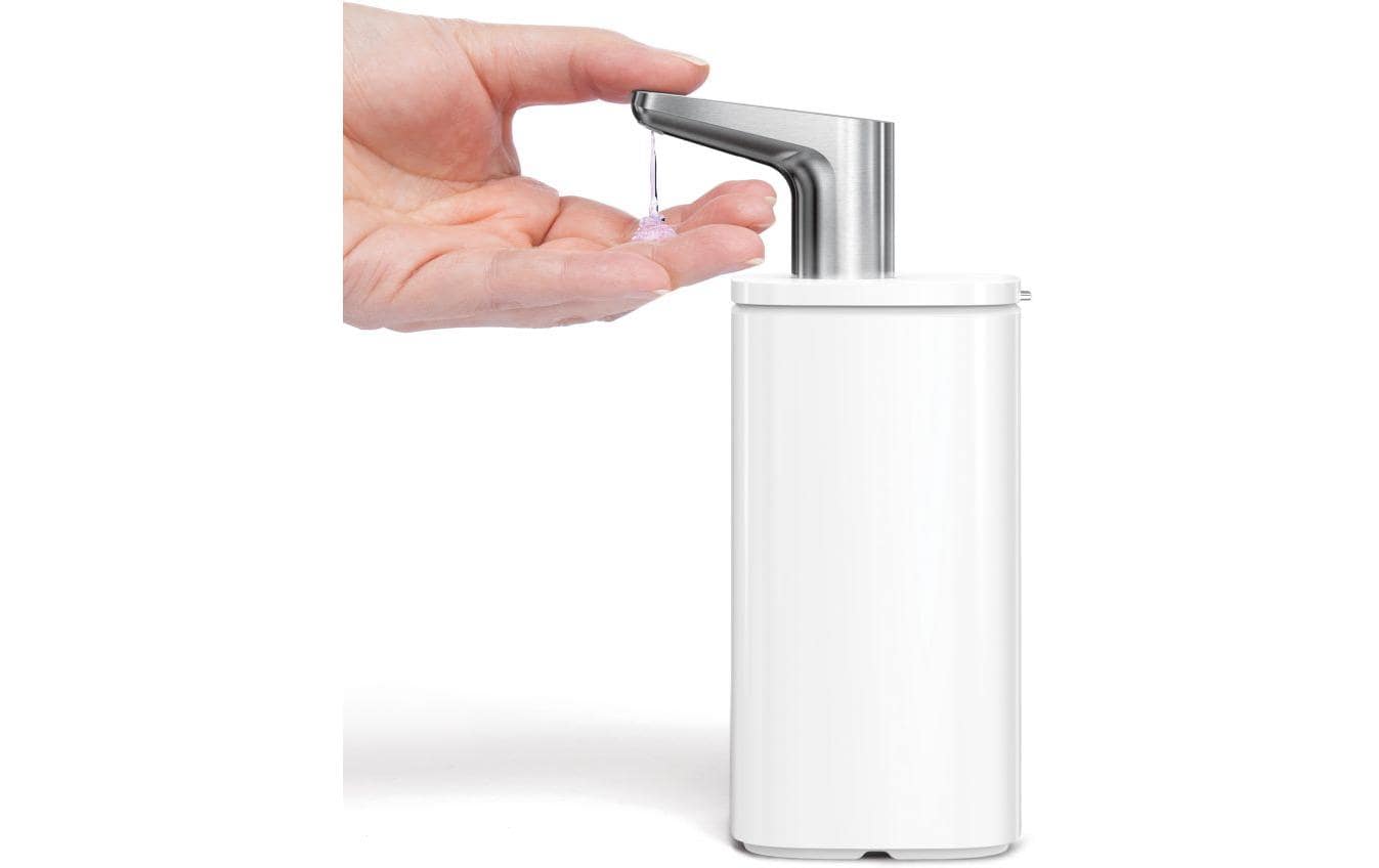 Simplehuman KT1193 Seifenspender – Edelstahl, Weiss, 295 ml