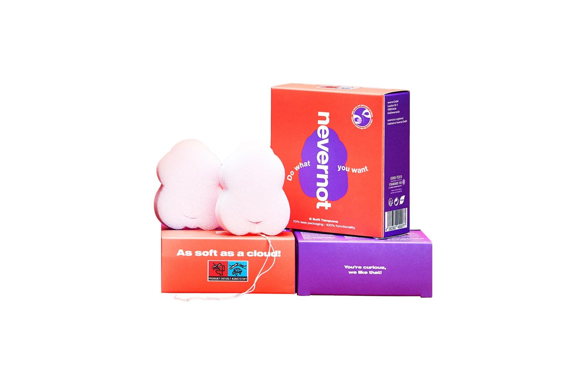 Nevernot Soft-Tampon 2.0 – 48 Stk, mit Applikator, Saugstärke Normal