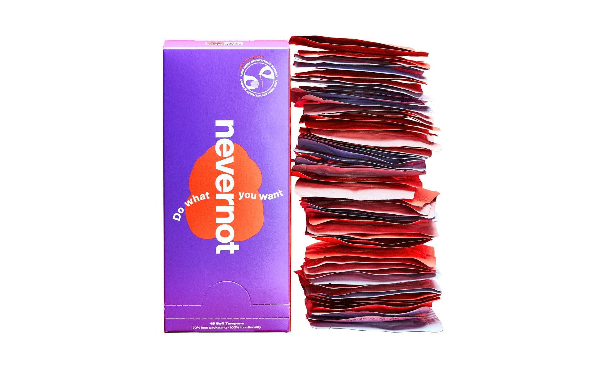 Nevernot Soft-Tampon 2.0 – 48 Stk, mit Applikator, Saugstärke Normal