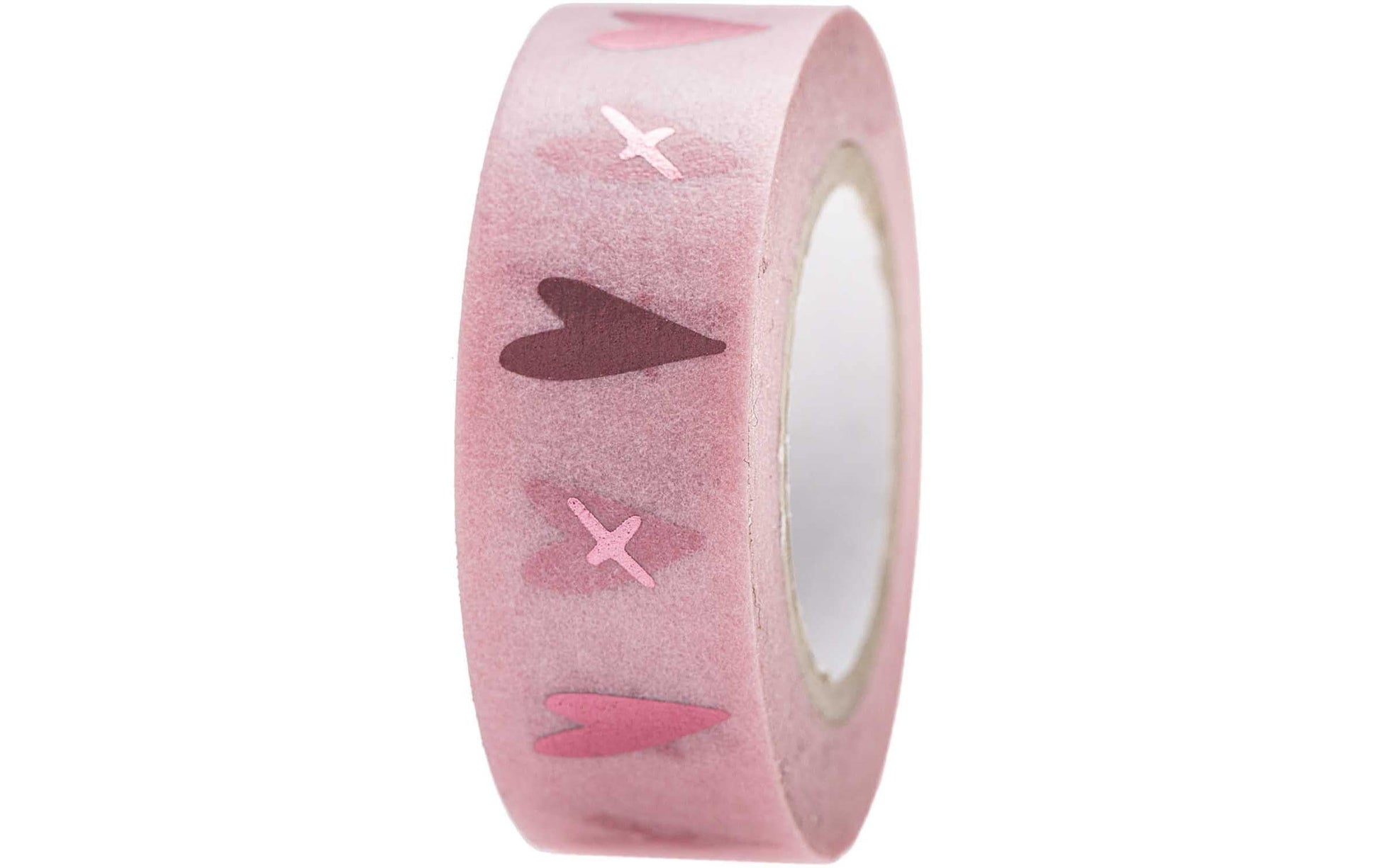 Rico Design Washi Tape – 15 mm × 10 m, rosa, Papier, wiederablösbar, 1 Rolle