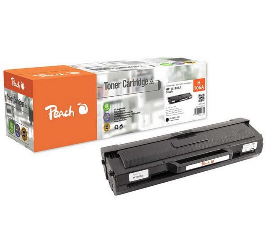 Peach Toner – schwarz, 1000 Seiten – für HP Laser 107a/107r/107w und andere