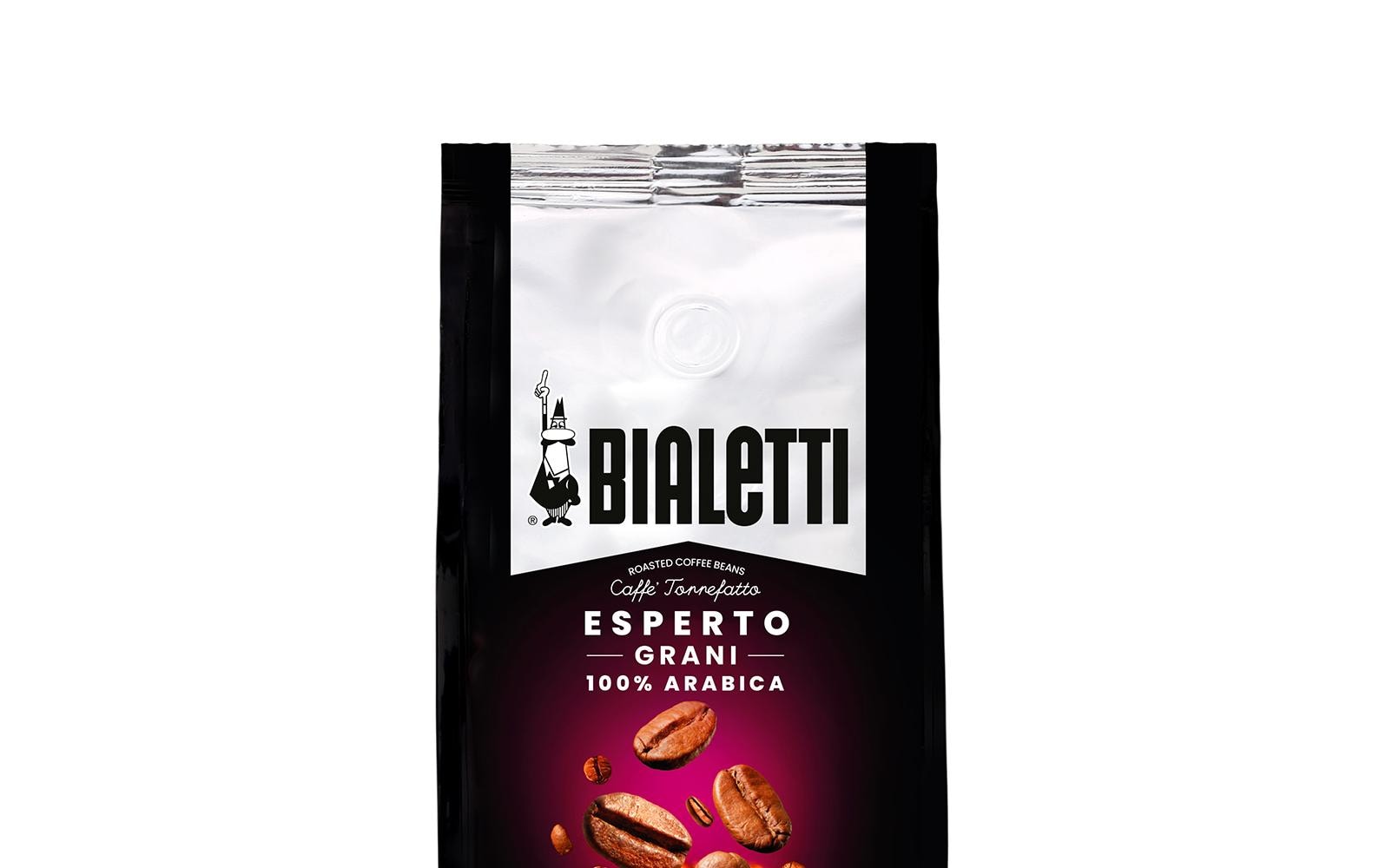 Bialetti Esperto Delicato – Kaffeebohnen – Espresso, Intensität 5, 500 g