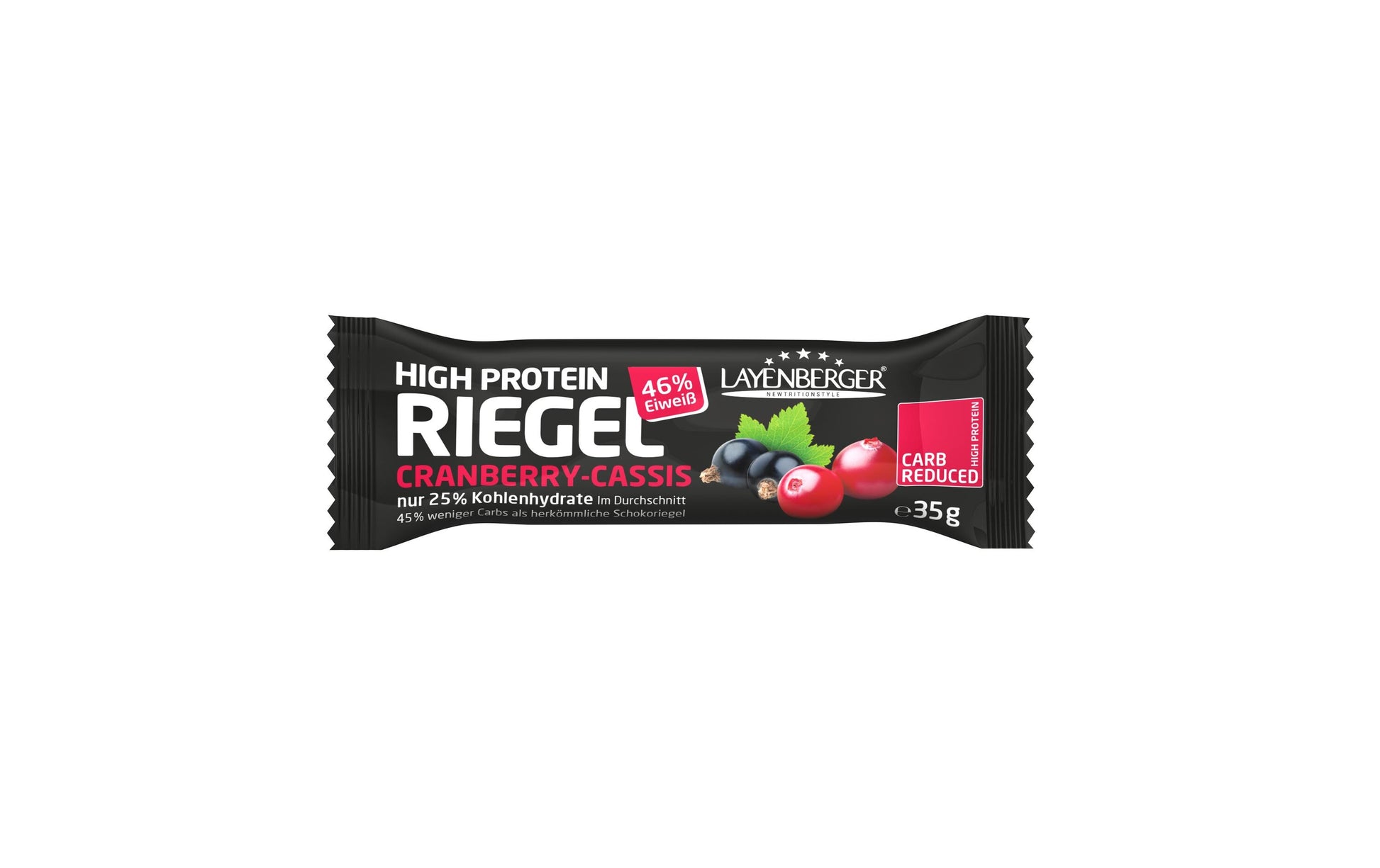 Layenberger Nutrition Group Layenberger Protein-Riegel – Cranberry – 18 Stück