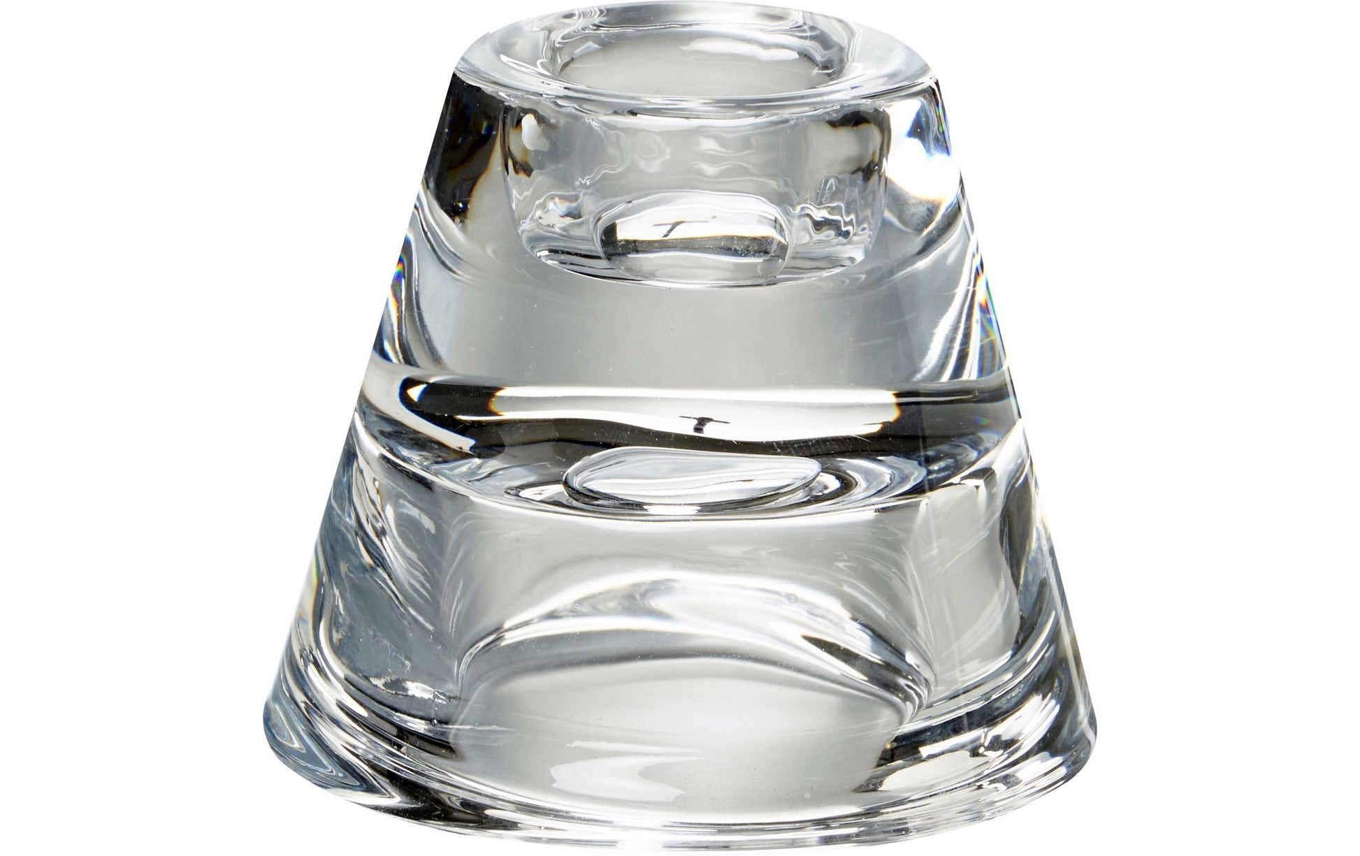 Balthasar Kerzenständer – Glas, transparent – Ø 6 × 7 cm