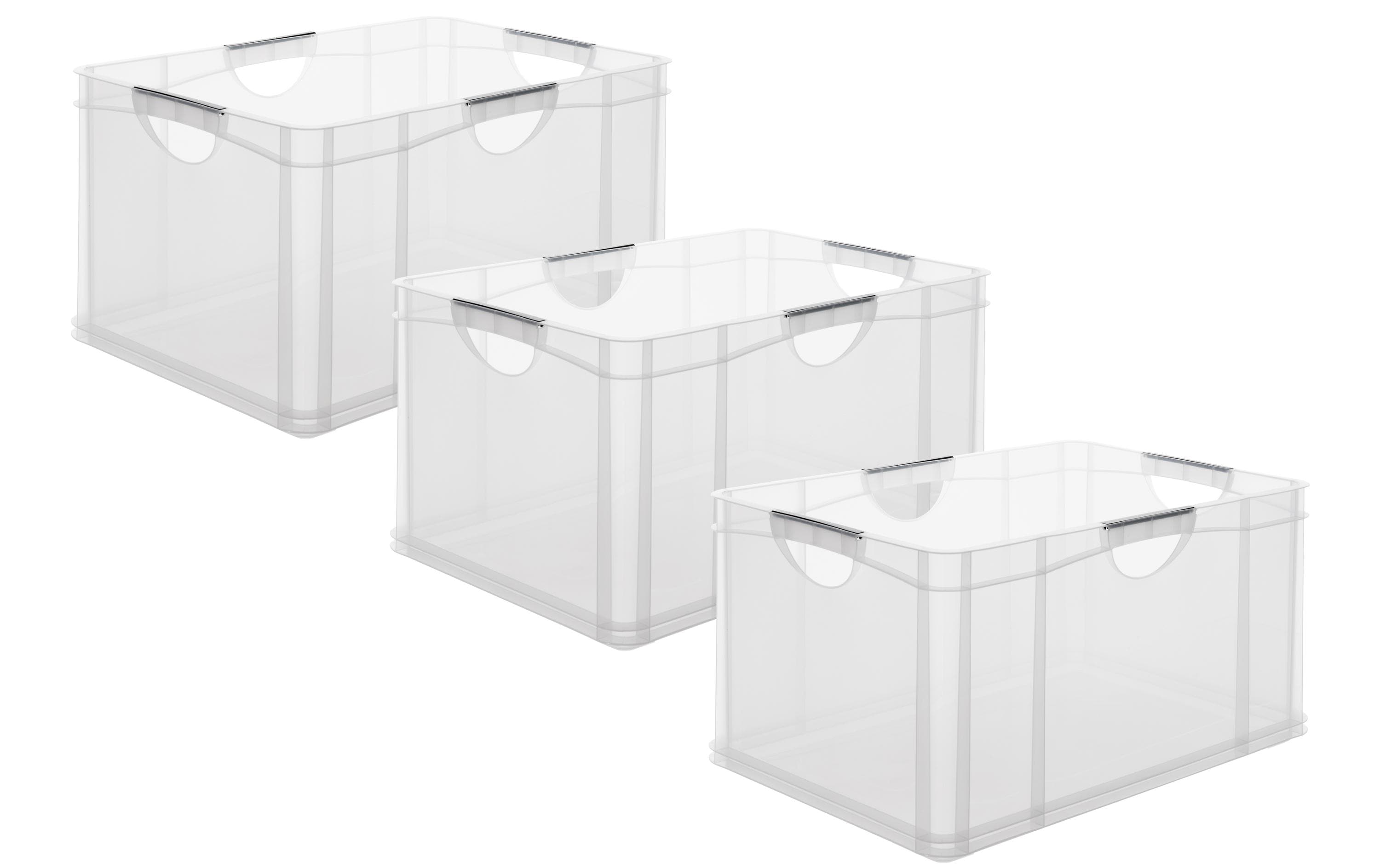 Rotho Systembox Aufbewahrungsbox – Polypropylen – transparent – für A3 – 590 × 310 × 390 mm