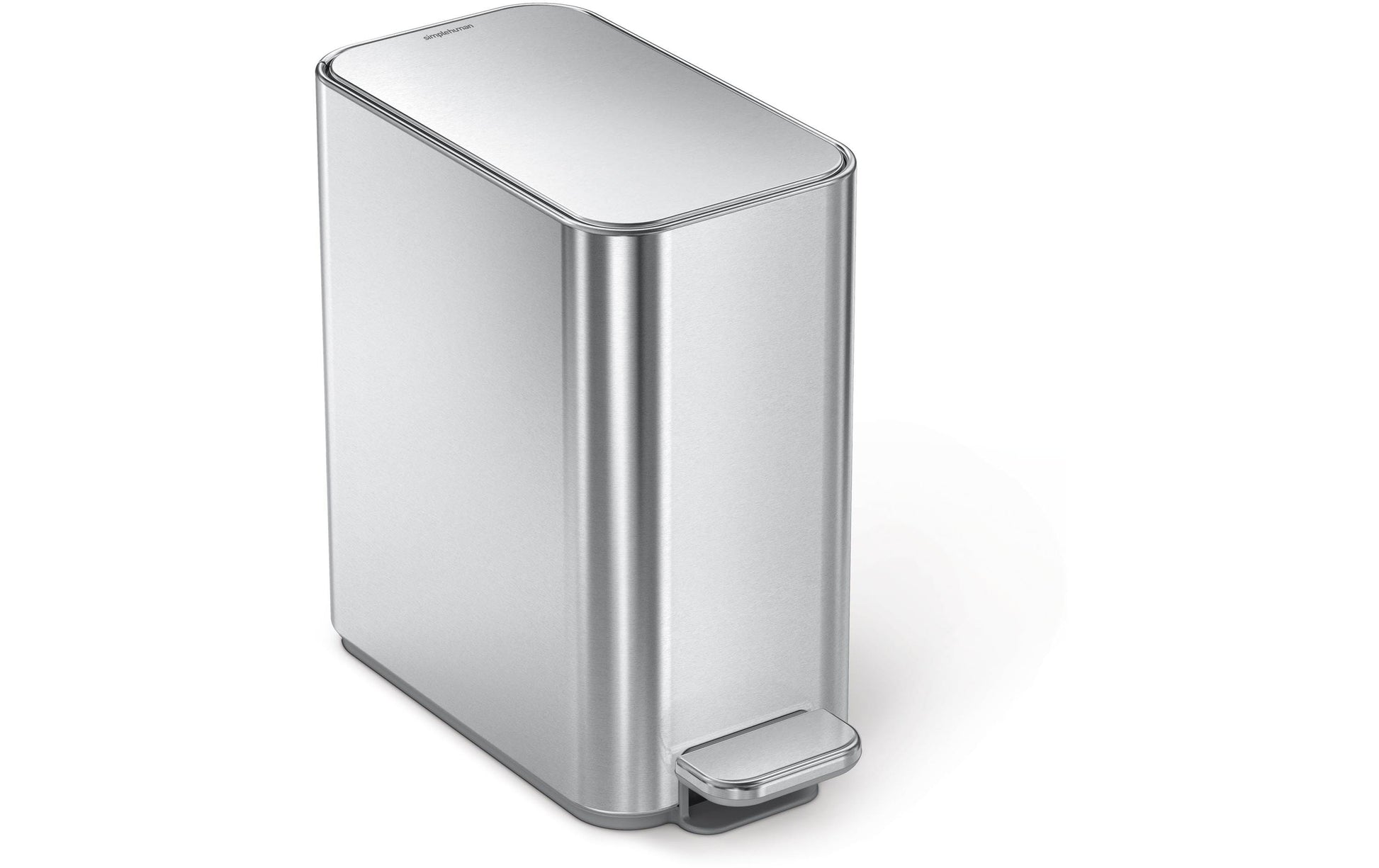 Simplehuman – Papierkorb – 5 l, mit Deckel – Edelstahl
