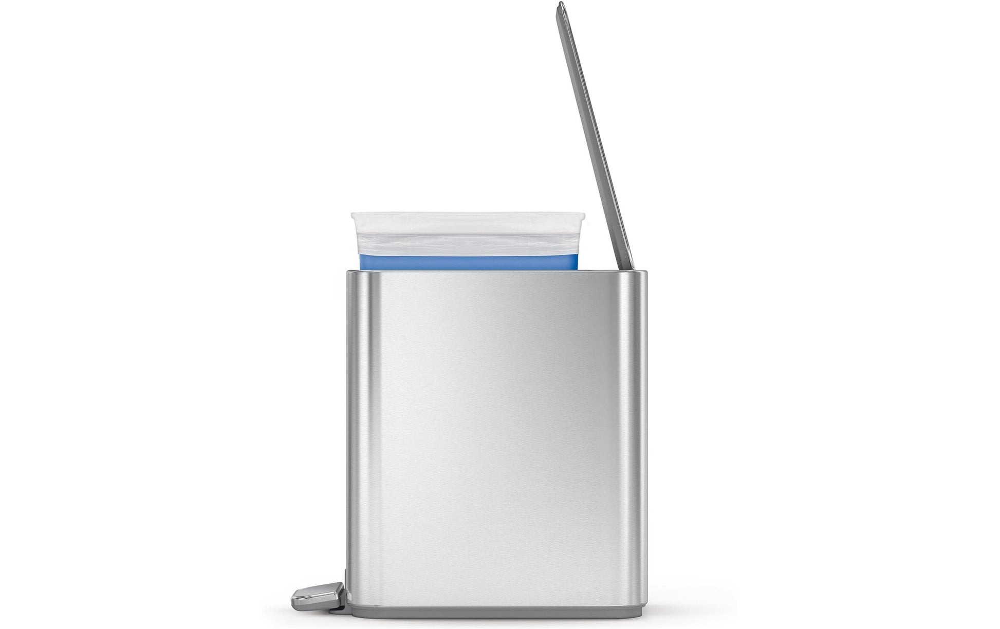 Simplehuman – Papierkorb – 5 l, mit Deckel – Edelstahl