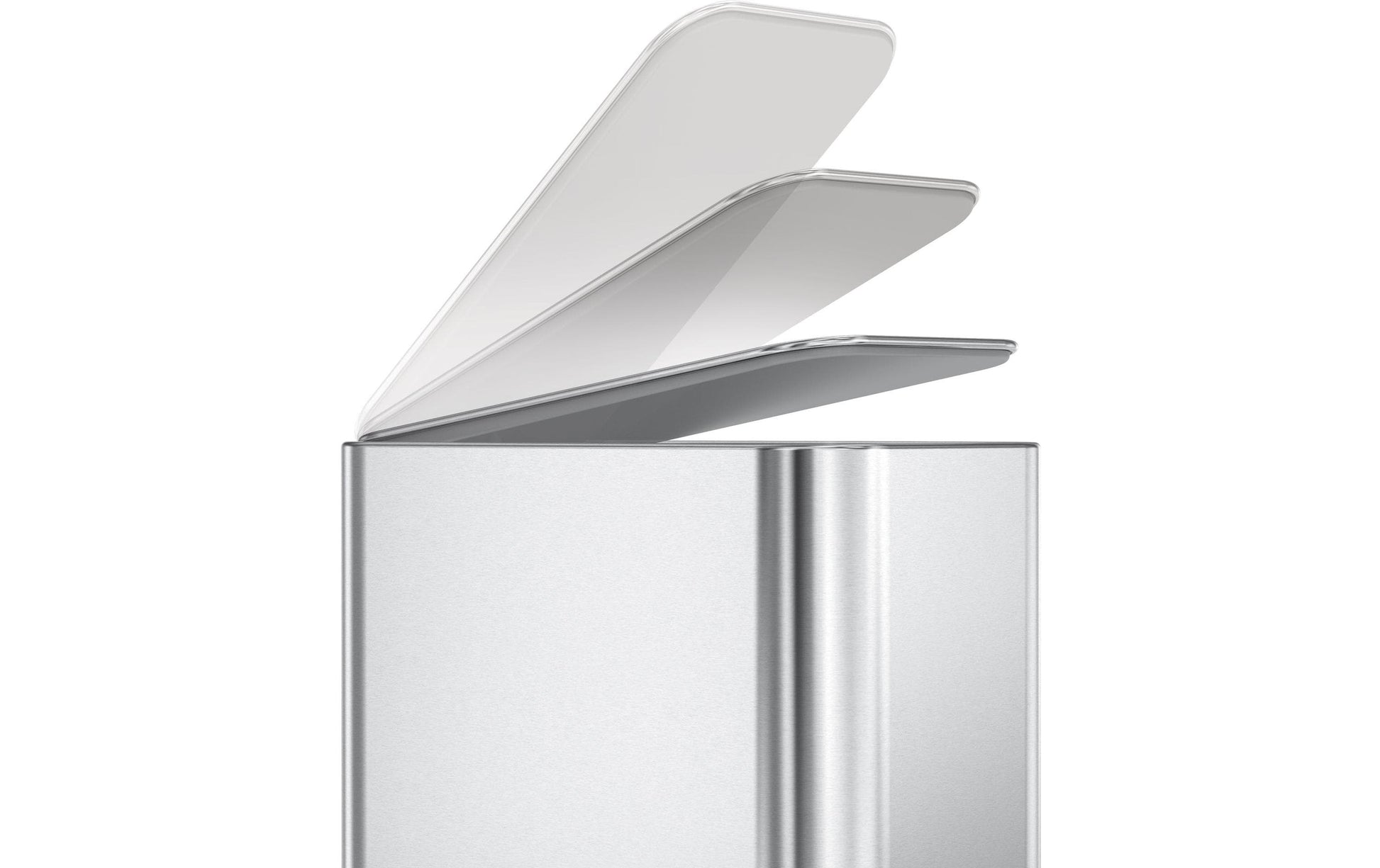 Simplehuman – Papierkorb – 5 l, mit Deckel – Edelstahl
