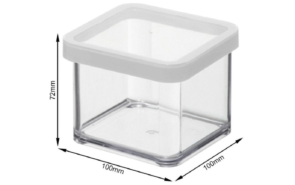 Rotho Vorratsdose 6,1 l, Kunststoff (SAN), Transparent/Weiss