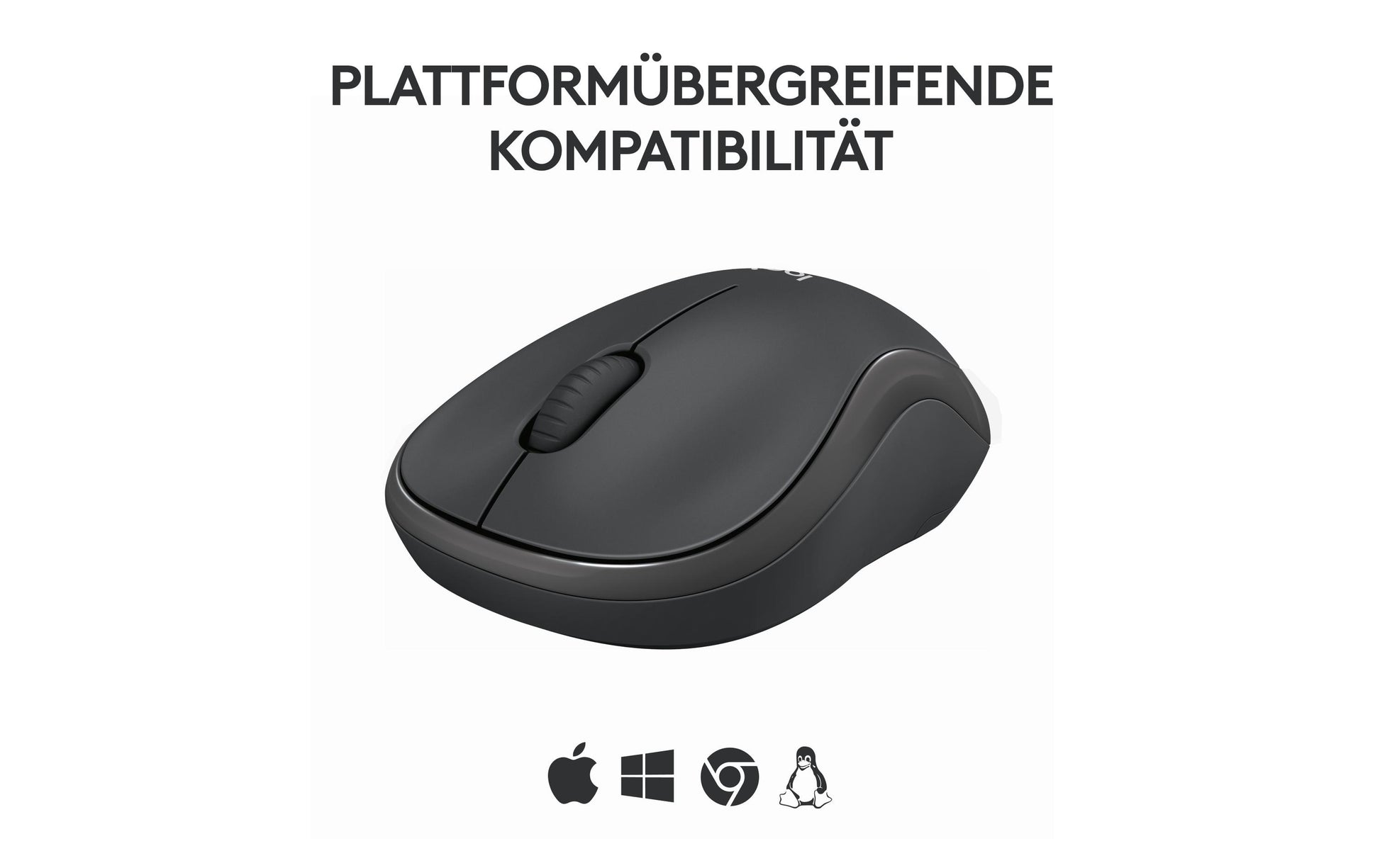 Logitech M240 Maus – kabellos, Bluetooth, Silent-Tasten, Graphit
