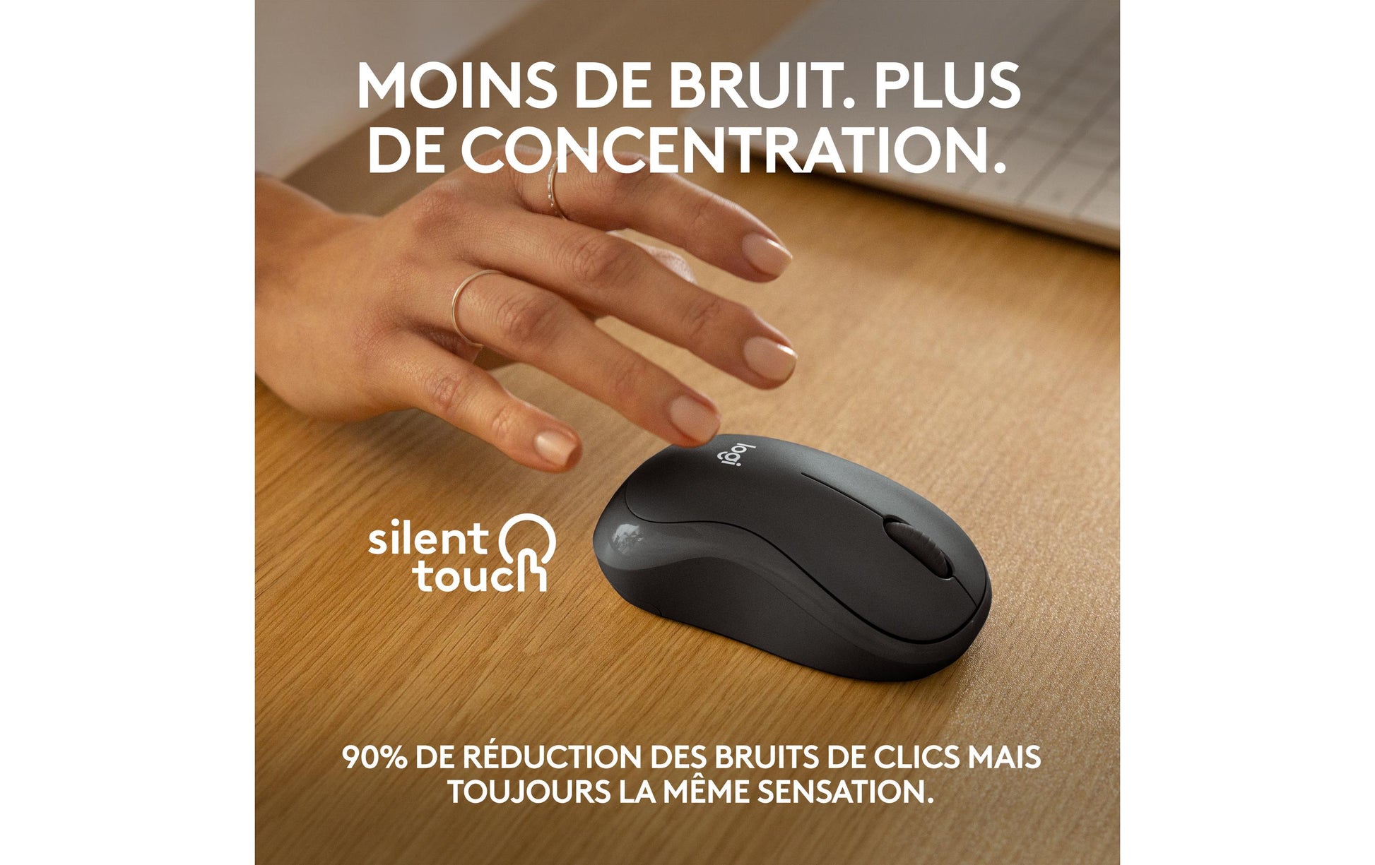 Logitech M240 Maus – kabellos, Bluetooth, Silent-Tasten, Graphit