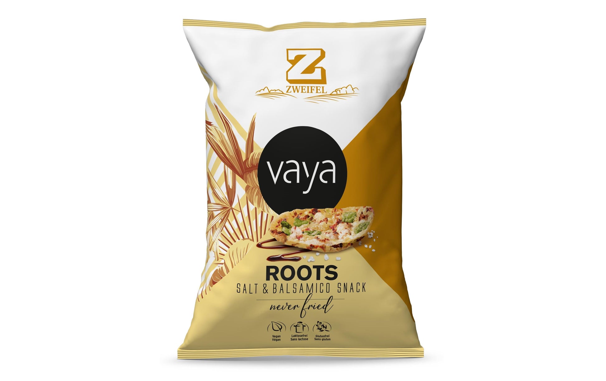 Zweifel Vaya Roots Chips – Salz & Balsamico, vegan, glutenfrei – 80 g