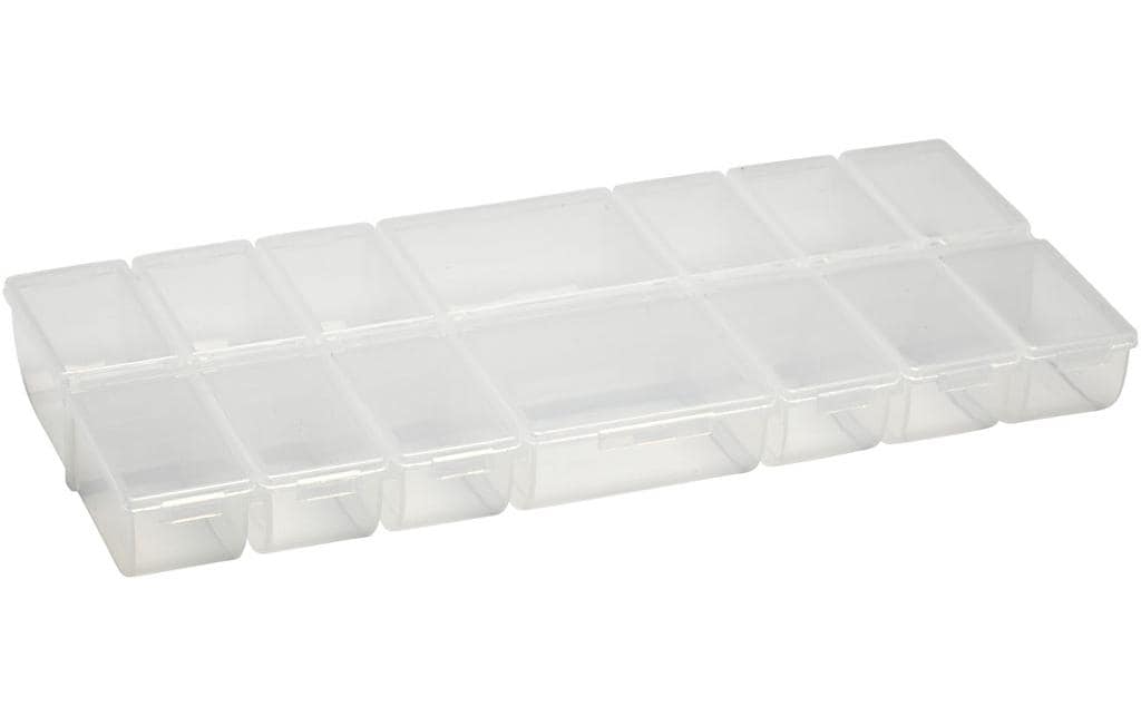 Creativ Company 13163 Aufbewahrungsbox (mit Deckel) – Kunststoff – Transparent – mit Verriegelung