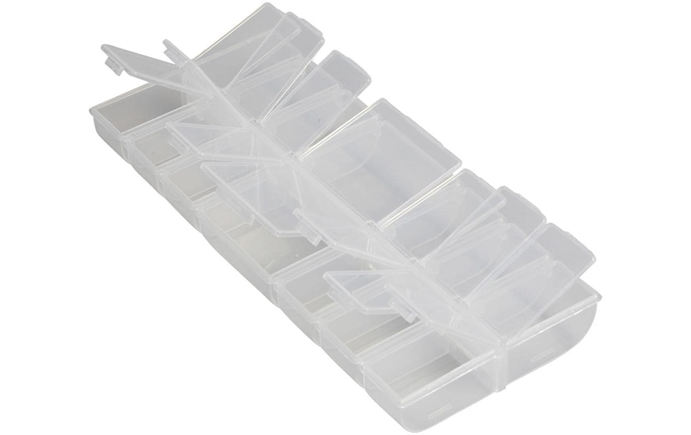 Creativ Company 13163 Aufbewahrungsbox (mit Deckel) – Kunststoff – Transparent – mit Verriegelung