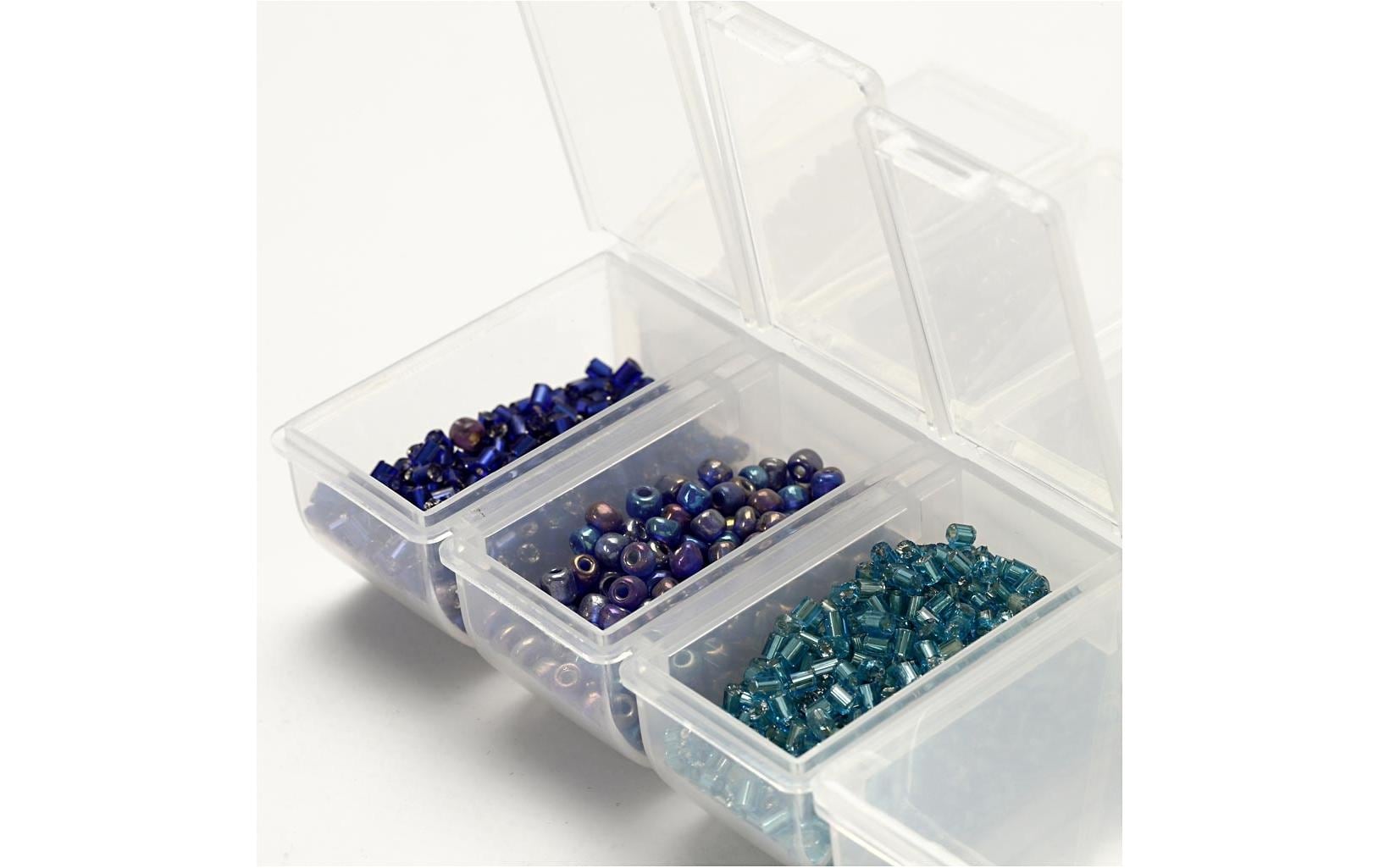 Creativ Company 13163 Aufbewahrungsbox (mit Deckel) – Kunststoff – Transparent – mit Verriegelung