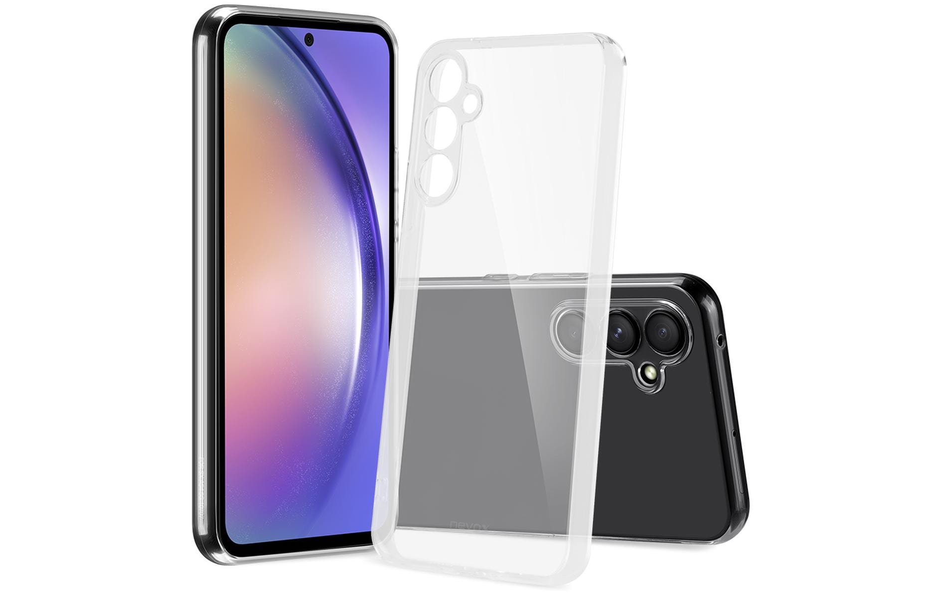 nevox StyleShell Flex Backcover – für Samsung Galaxy A54 5G, TPU, Transparent