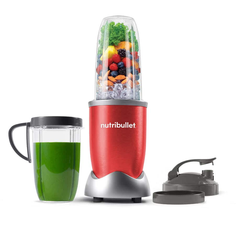 NutriBullet Smoothie-Mixer Pro NB907MAR – 0,9 l, 900 W, spülmaschinenfest – rot