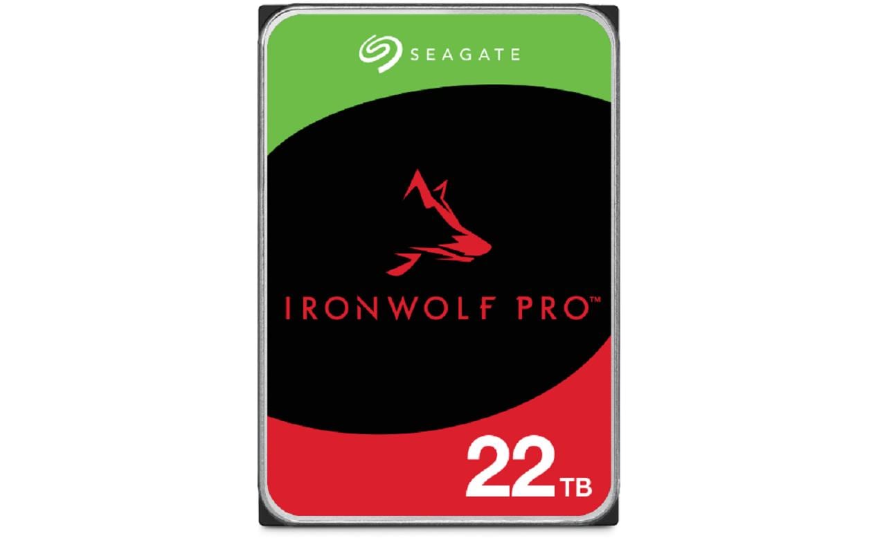 Seagate IronWolf Pro 22 TB – 3,5" SATA, 7200 U/min, 512 MB Cache