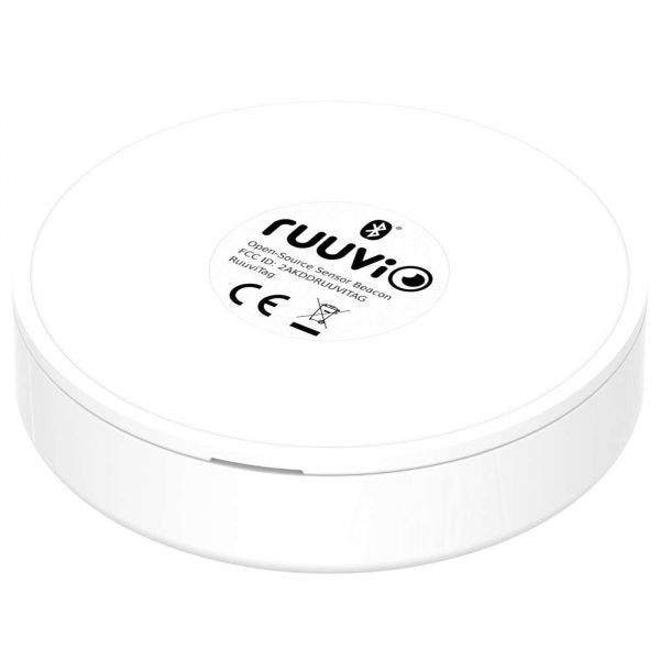 RuuviTag – Multisensor, Bluetooth, Temperatur, Feuchtigkeit, Luftdruck & Bewegung, IP67 – Weiss