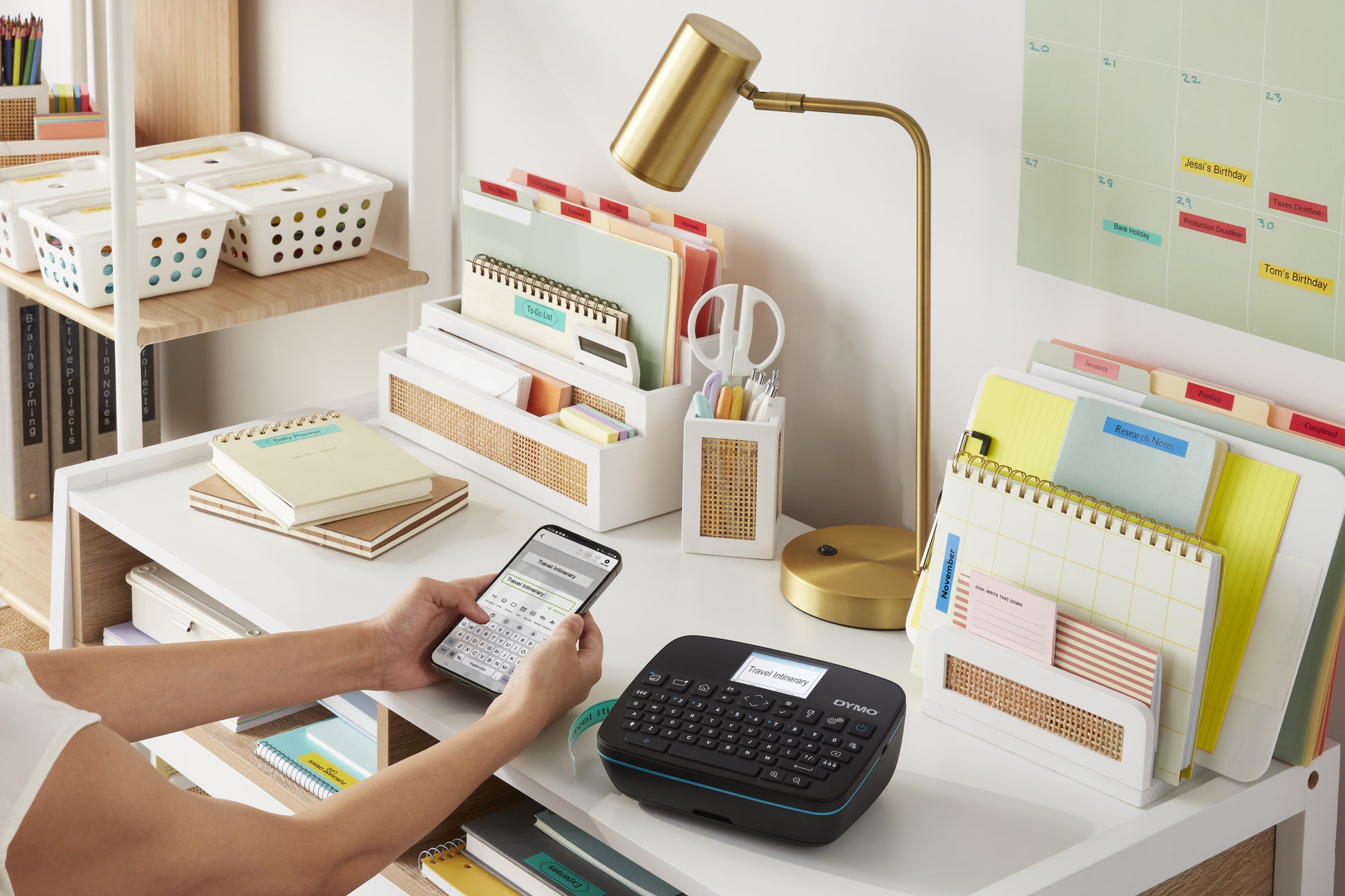 DYMO LabelManager Executive 640CB – Beschriftungsgerät, für D1-Bänder 6–24 mm, USB-C, Bluetooth, Auto-Cutter