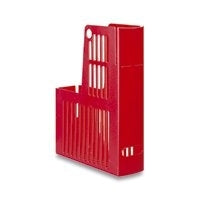 Esselte Stehsammler – Kunststoff, ohne Beschriftungsfeld, rot, 235×72×310 mm