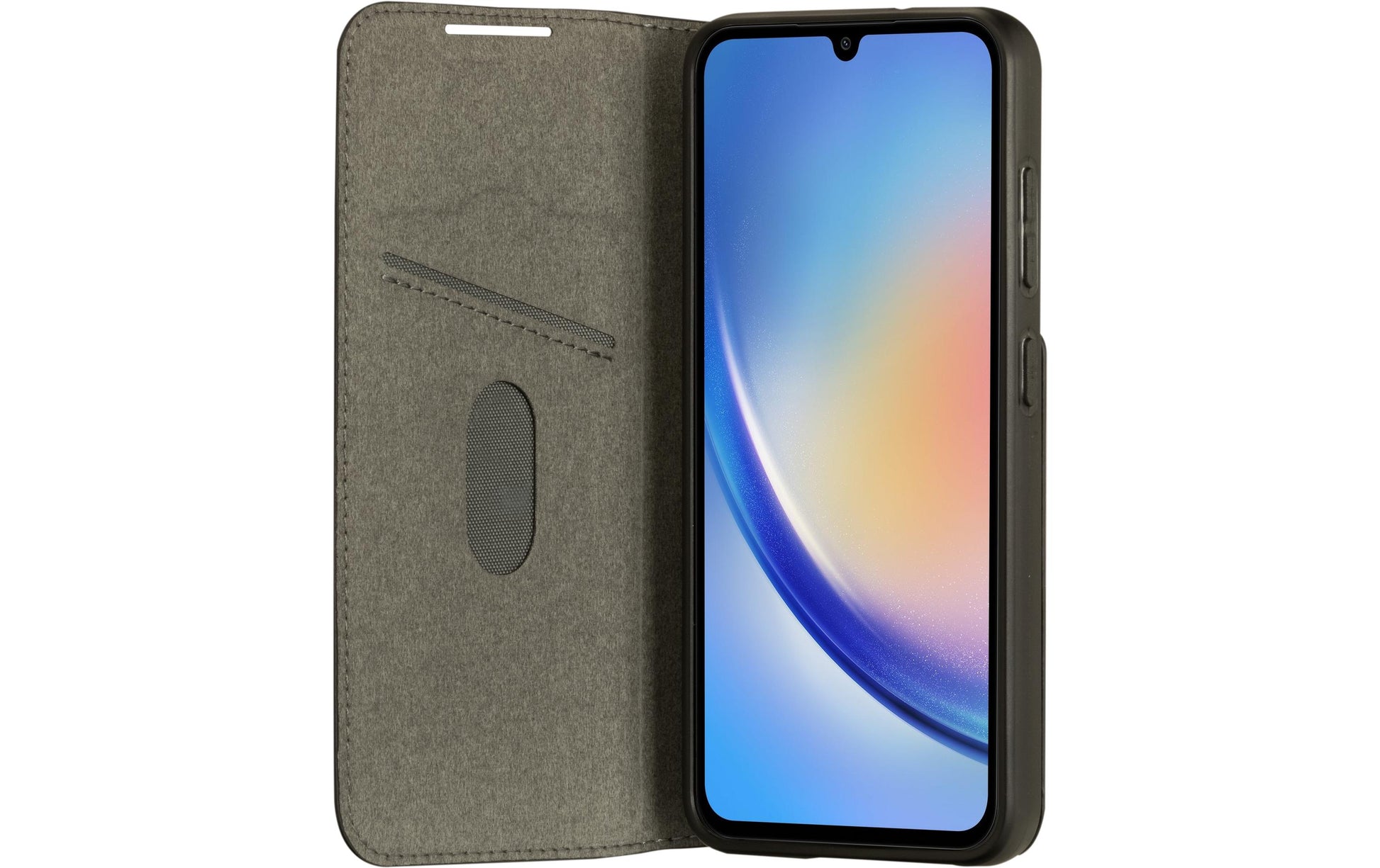 dbramante1928 Oslo – Wallethülle – für Samsung Galaxy A34 (5G), PU, Schwarz, kabelloses Laden