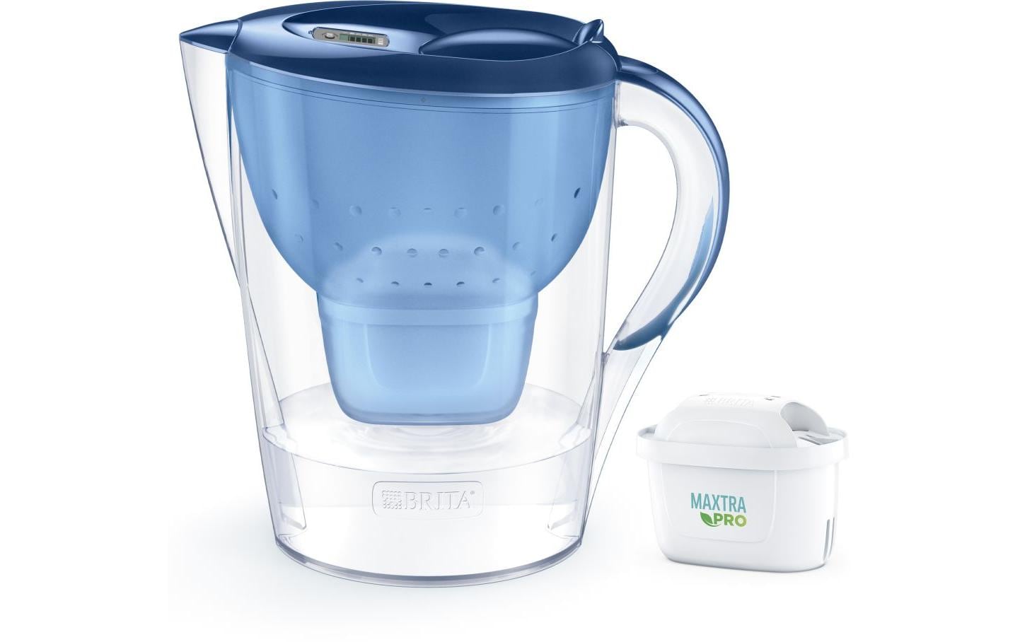 Brita Marella XL Tischwasserfilter – 3,5 l, inkl. 1 MAXTRA PRO Kartusche, Blau
