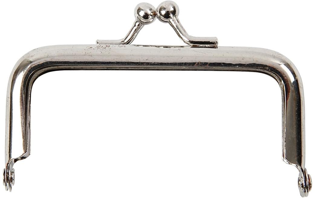 Creativ Company Taschengriff 80 mm – Metall, Silber, 1 Stück