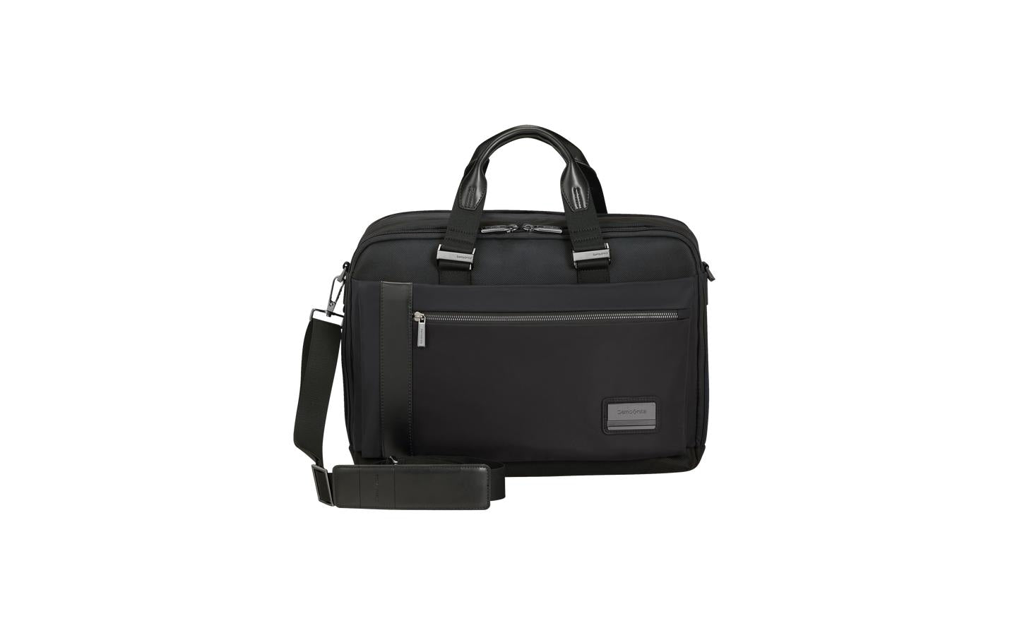 Samsonite Notebook-Tasche – 20/24 l, für Notebooks bis 15,6", Polyester, schwarz, 43 × 31 × 13,2/21,5 cm