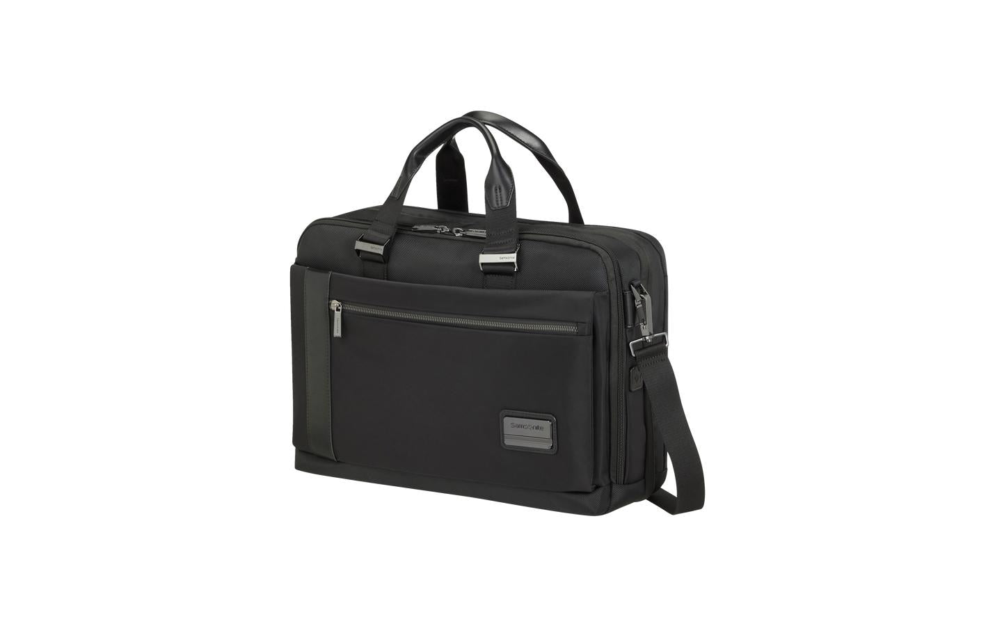 Samsonite Notebook-Tasche – 20/24 l, für Notebooks bis 15,6", Polyester, schwarz, 43 × 31 × 13,2/21,5 cm