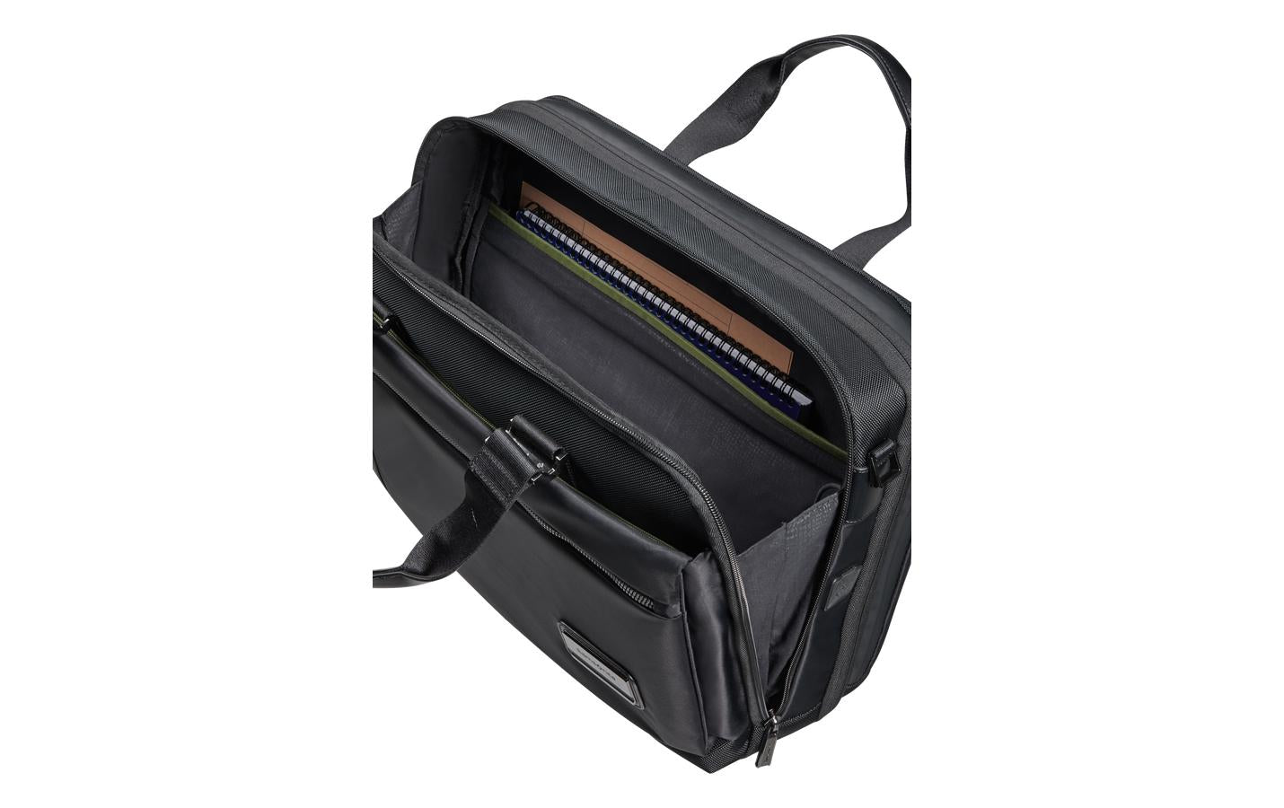 Samsonite Notebook-Tasche – 20/24 l, für Notebooks bis 15,6", Polyester, schwarz, 43 × 31 × 13,2/21,5 cm