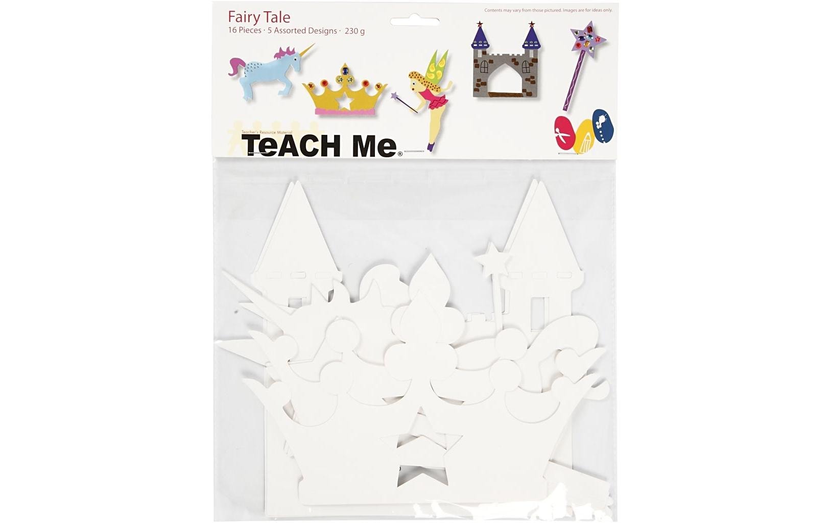 Creativ Company Bastelpapier – Märchen, Weiss – 16 Stück, Karton