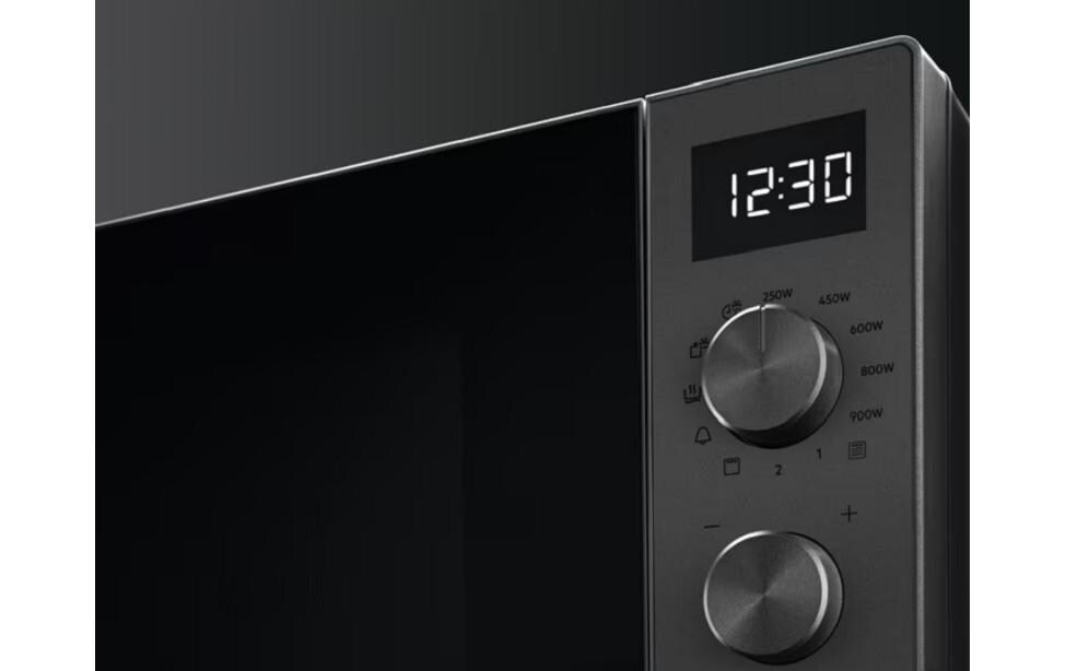 Electrolux Kombi-Mikrowelle FMW25EMGMS – 25 l, Grill & Dampf, 900 W – grau/titan/titanium