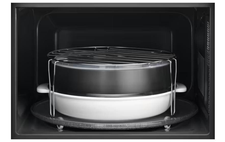 Electrolux Kombi-Mikrowelle FMW25EMGMS – 25 l, Grill & Dampf, 900 W – grau/titan/titanium