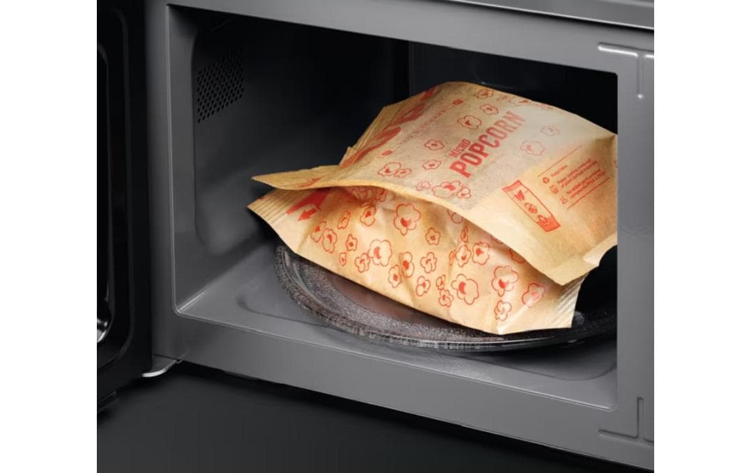 Electrolux Kombi-Mikrowelle FMW25EMGMS – 25 l, Grill & Dampf, 900 W – grau/titan/titanium