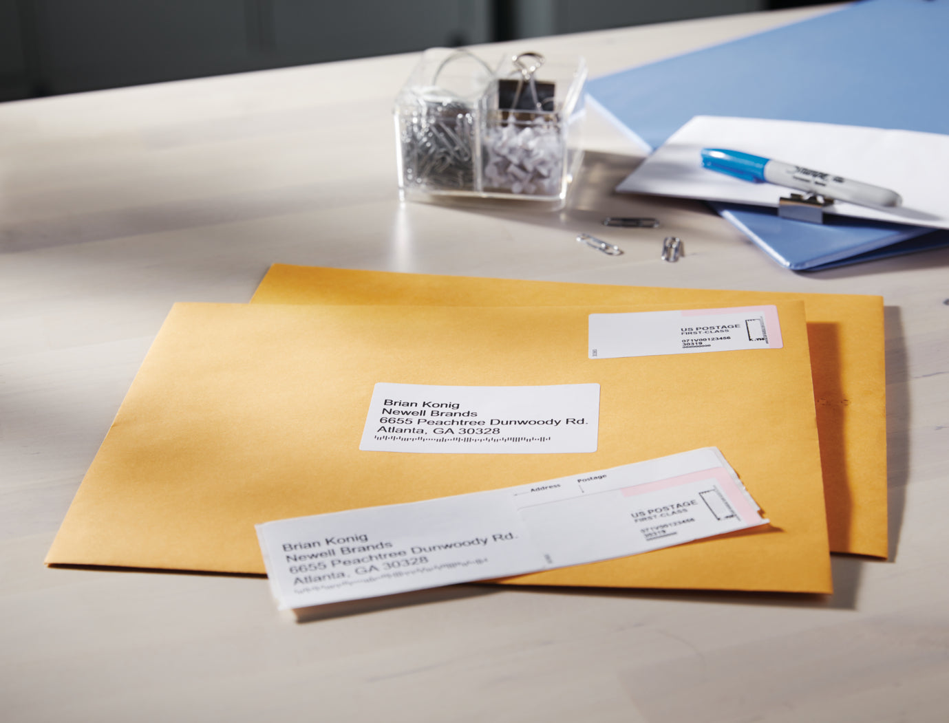 DYMO Adress-Etiketten, 89 mm × 36 mm, weiss, Papier, permanent, für LabelWriter u. a., 12 × 260 St.