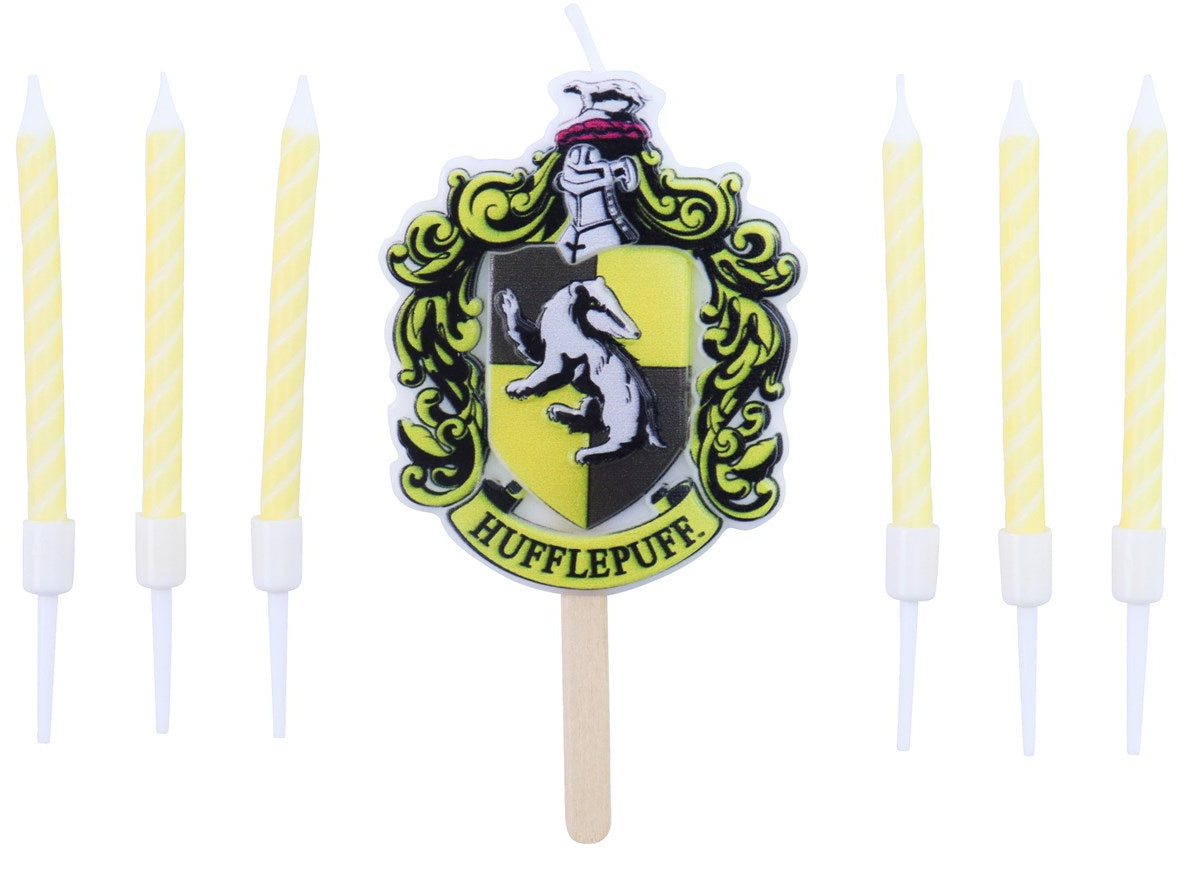 PME Geburtstagskerzen Harry Potter Hufflepuff – Grün – 7 cm – Kunststoff – 7 Stk