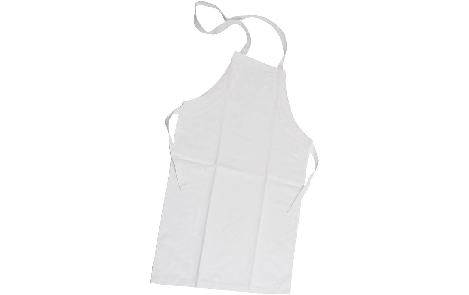 Creativ Company Schürze – Baumwolle, 43×61 cm, Weiss, 1 Stück, mit 1 Tasche