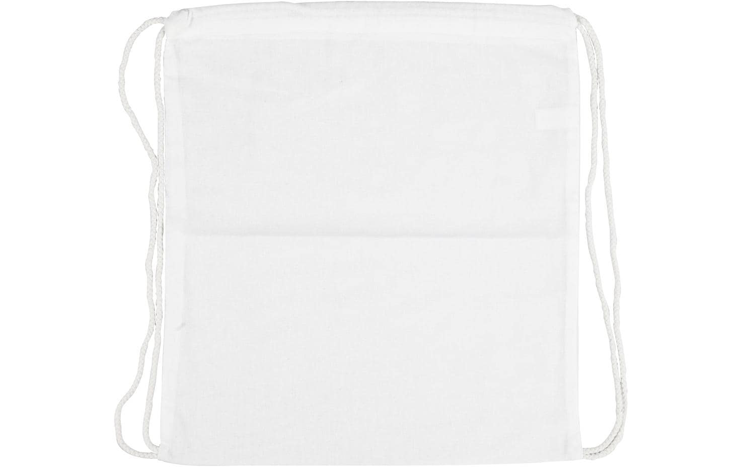 Creativ Company Sportbeutel – Baumwolle, Weiss, 37 × 41 cm