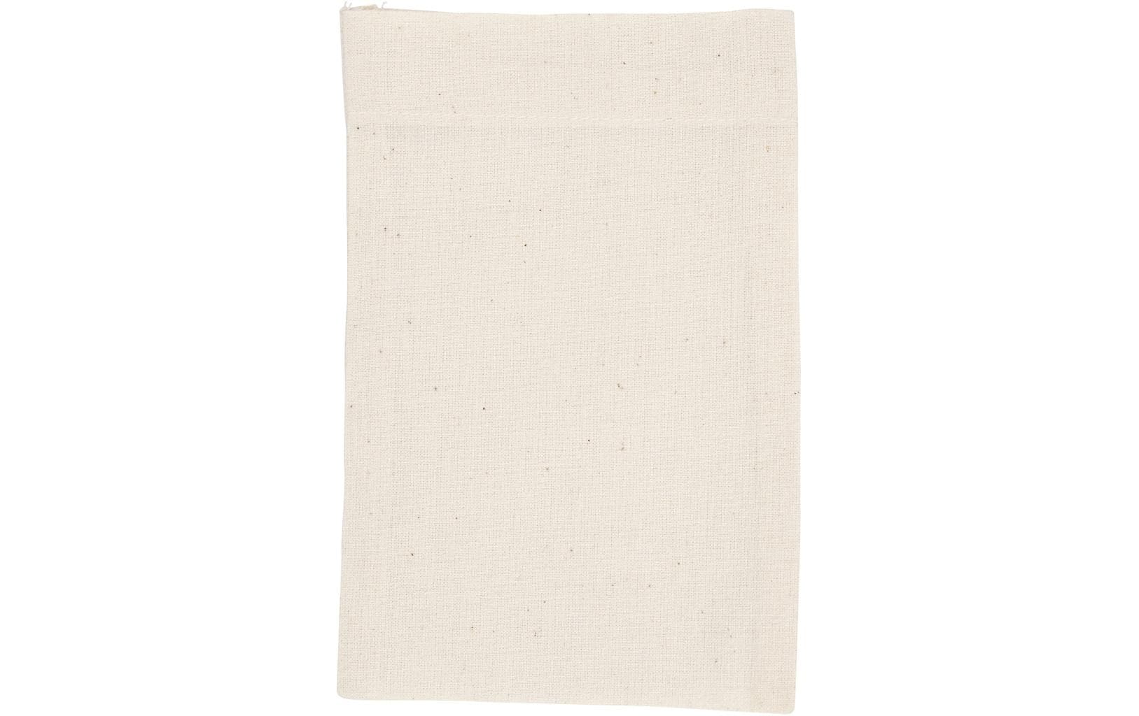 Creativ Company Baumwollstoffbeutel, Natur, 15 × 20 cm, 115 g, 4 Stk.