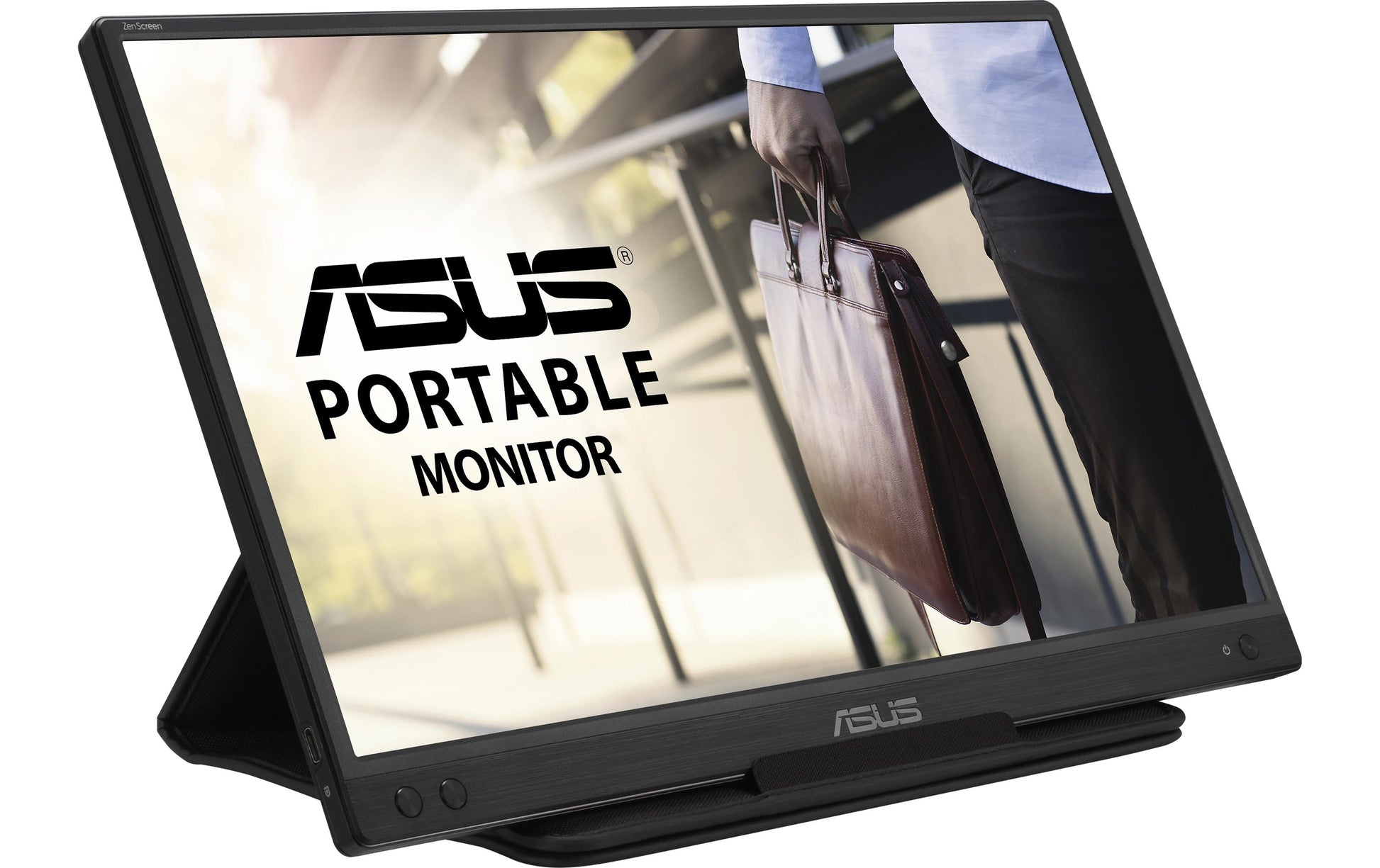 ASUS MB166C – Portabler Monitor, 15,6", 1920 × 1080 (Full HD), IPS, 60 Hz, 250 cd/m², USB-C, Schwarz