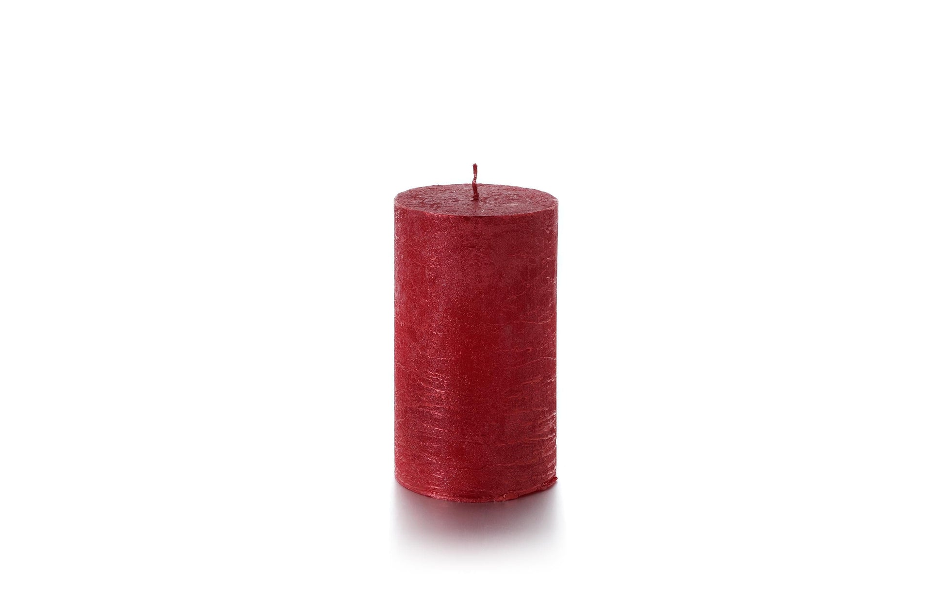 Balthasar Zylinderkerze – Ø 7 × 12 cm – Rot