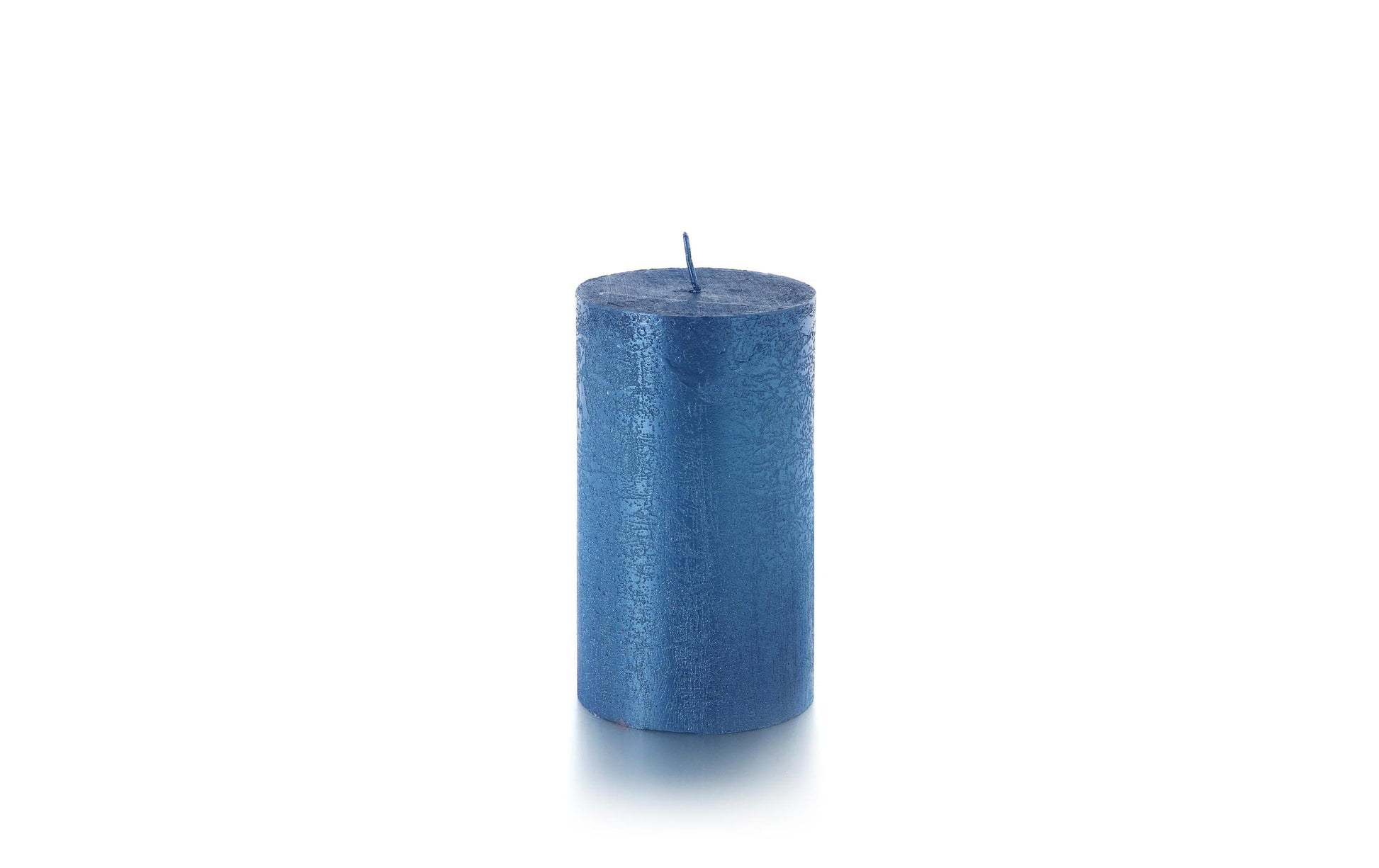 Balthasar Zylinderkerze – Ø 7 × 12 cm – Blau