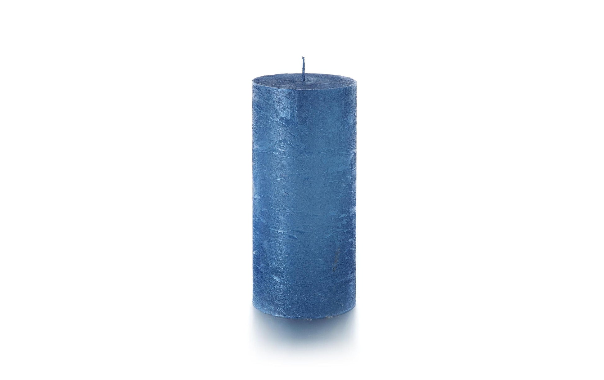 Balthasar Zylinderkerze – Ø 7 × 15 cm – Blau, 1-teilig