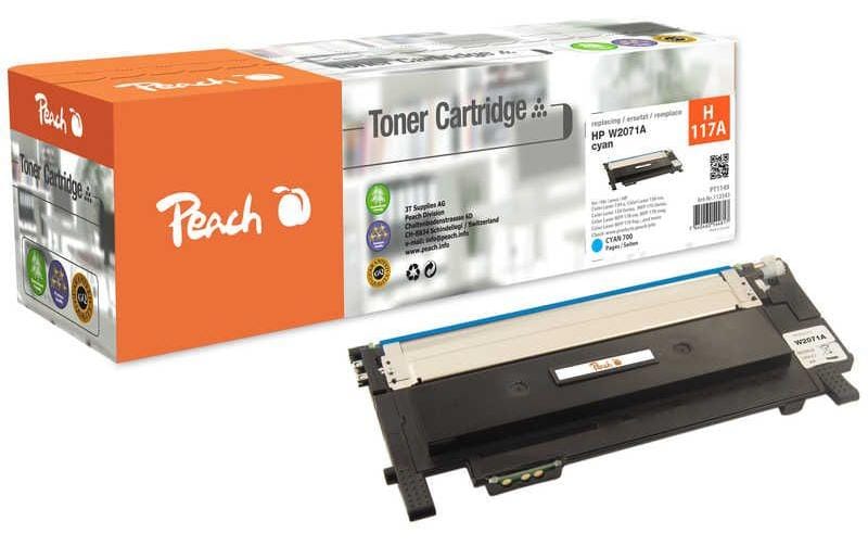 Peach W2071A/117A Cyan Toner – kompatibel – 700 Seiten – für HP Color Laser 150 a/150 nw/150 Serie und andere